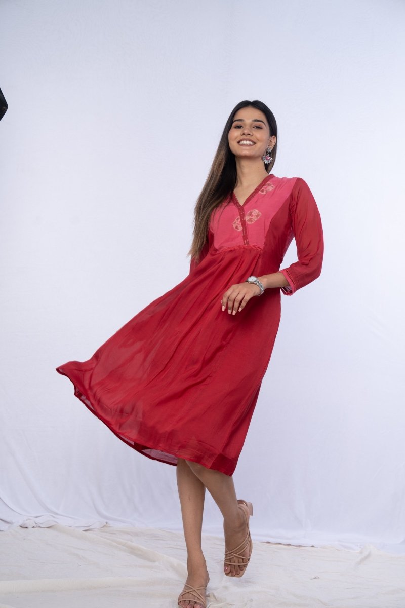 WOK Stylish Muslin Dress - Payal