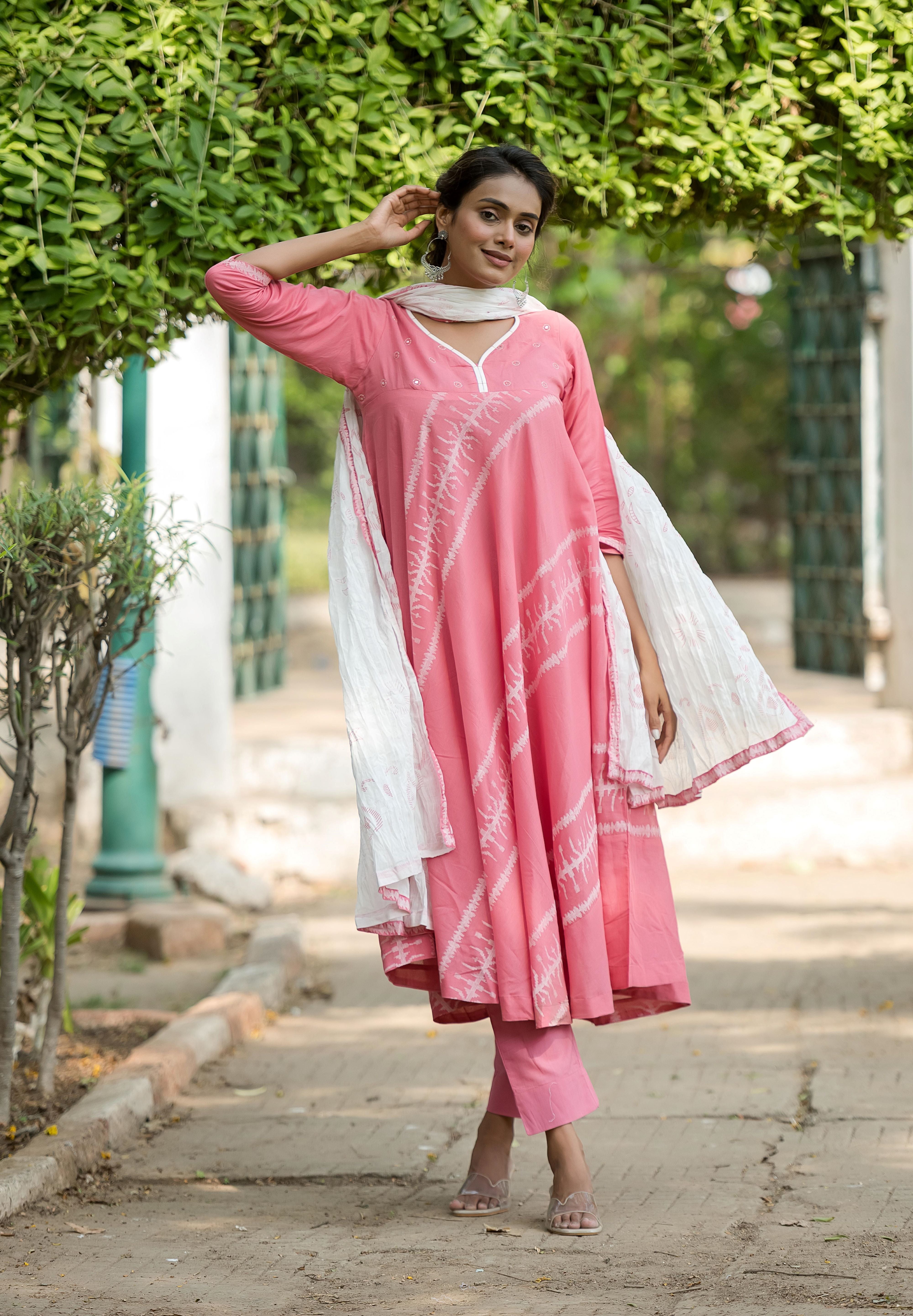 Pich Mal A-line Salwar Suit