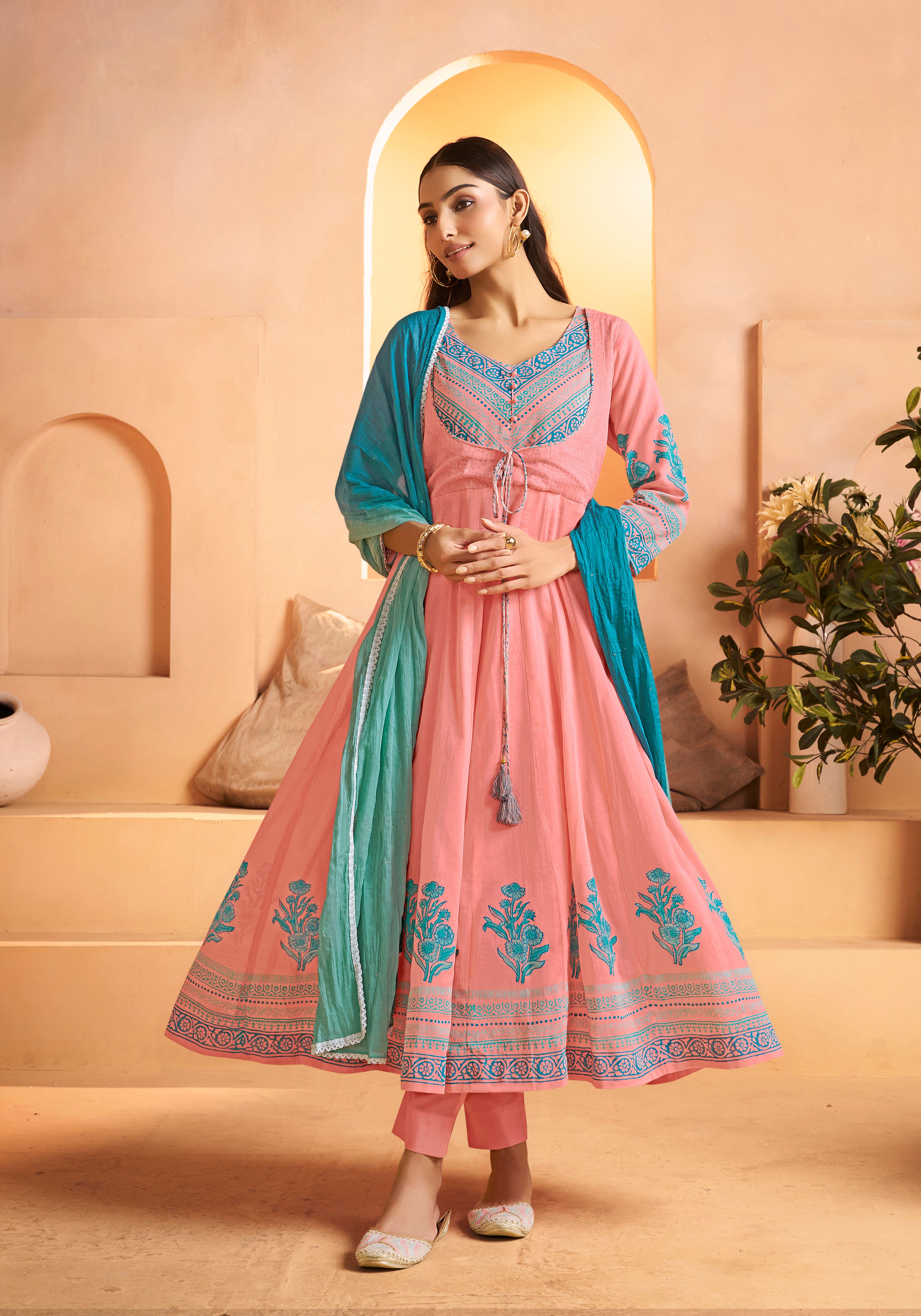 Pich Malmal Flair Salwar Suit