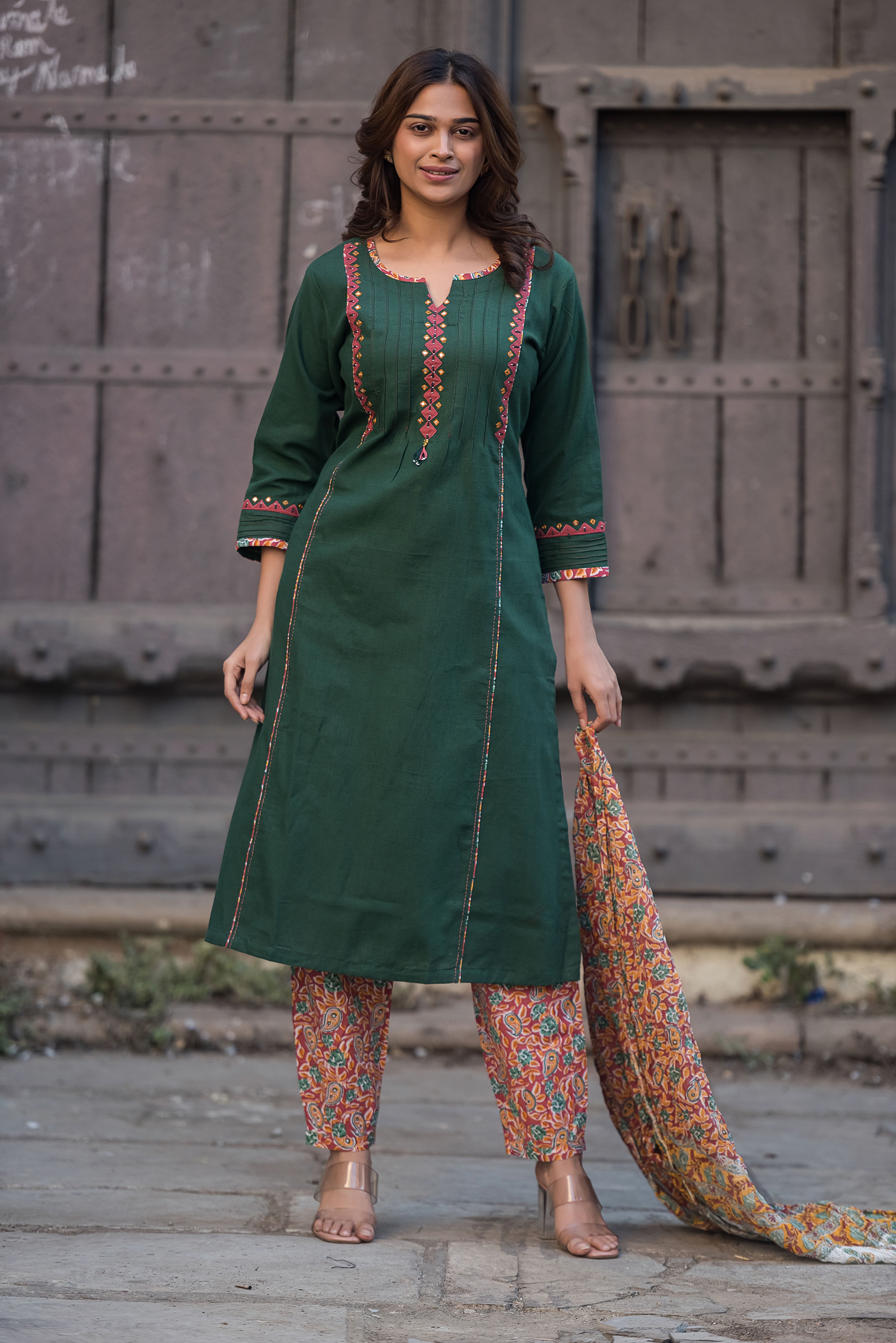 Green Aline Suit Set