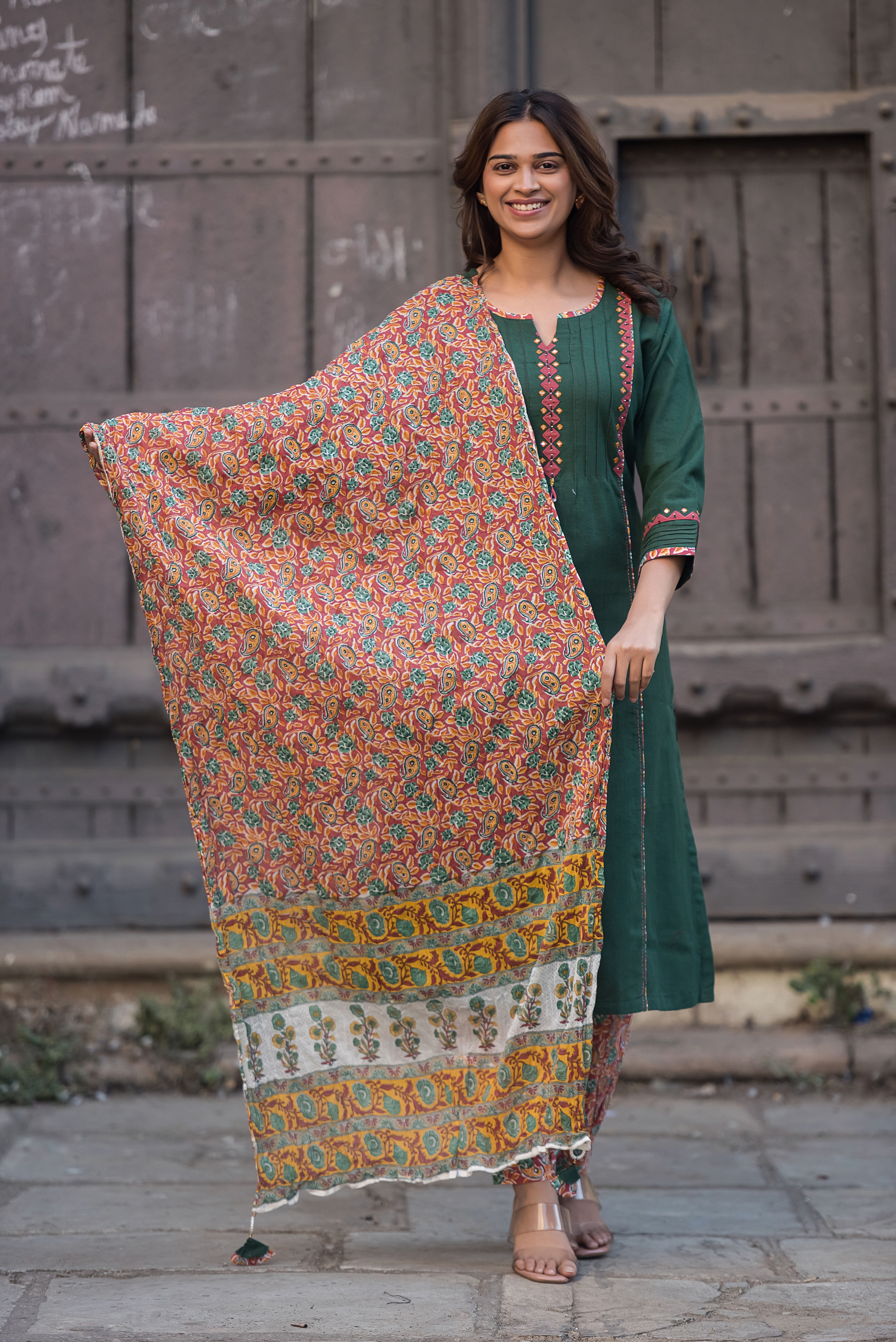 Green Aline Suit Set