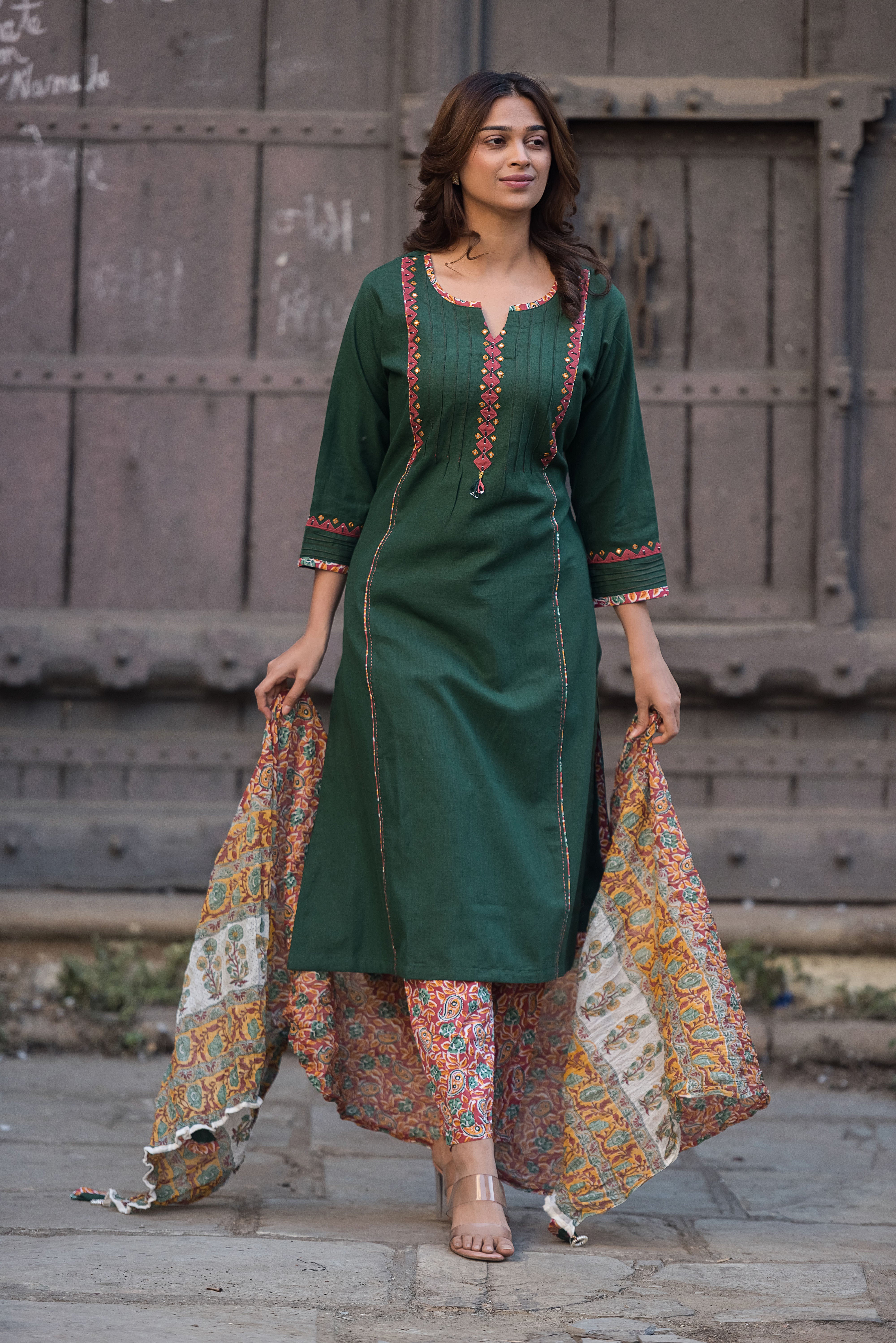 Green Aline Suit Set