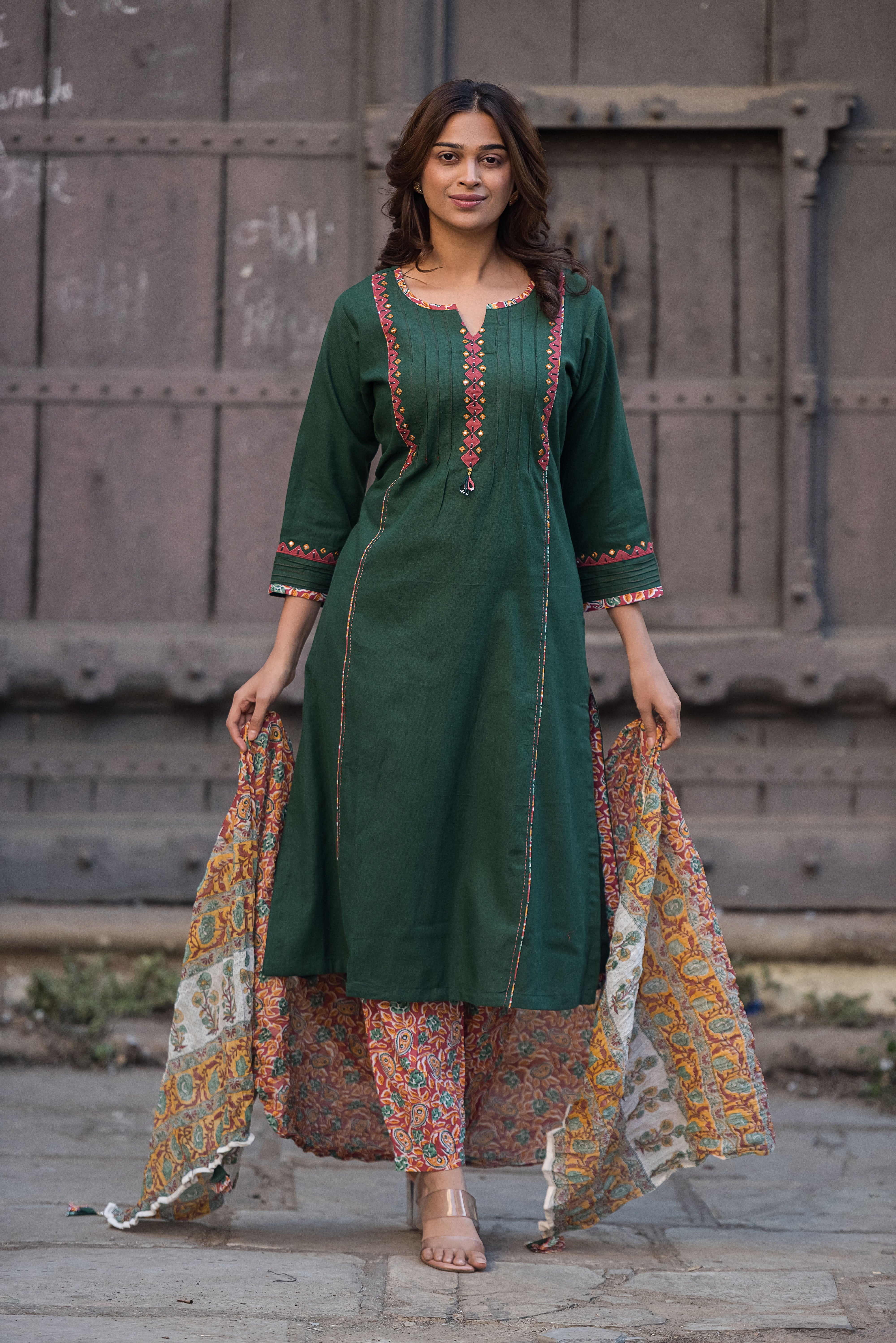 Green Aline Suit Set