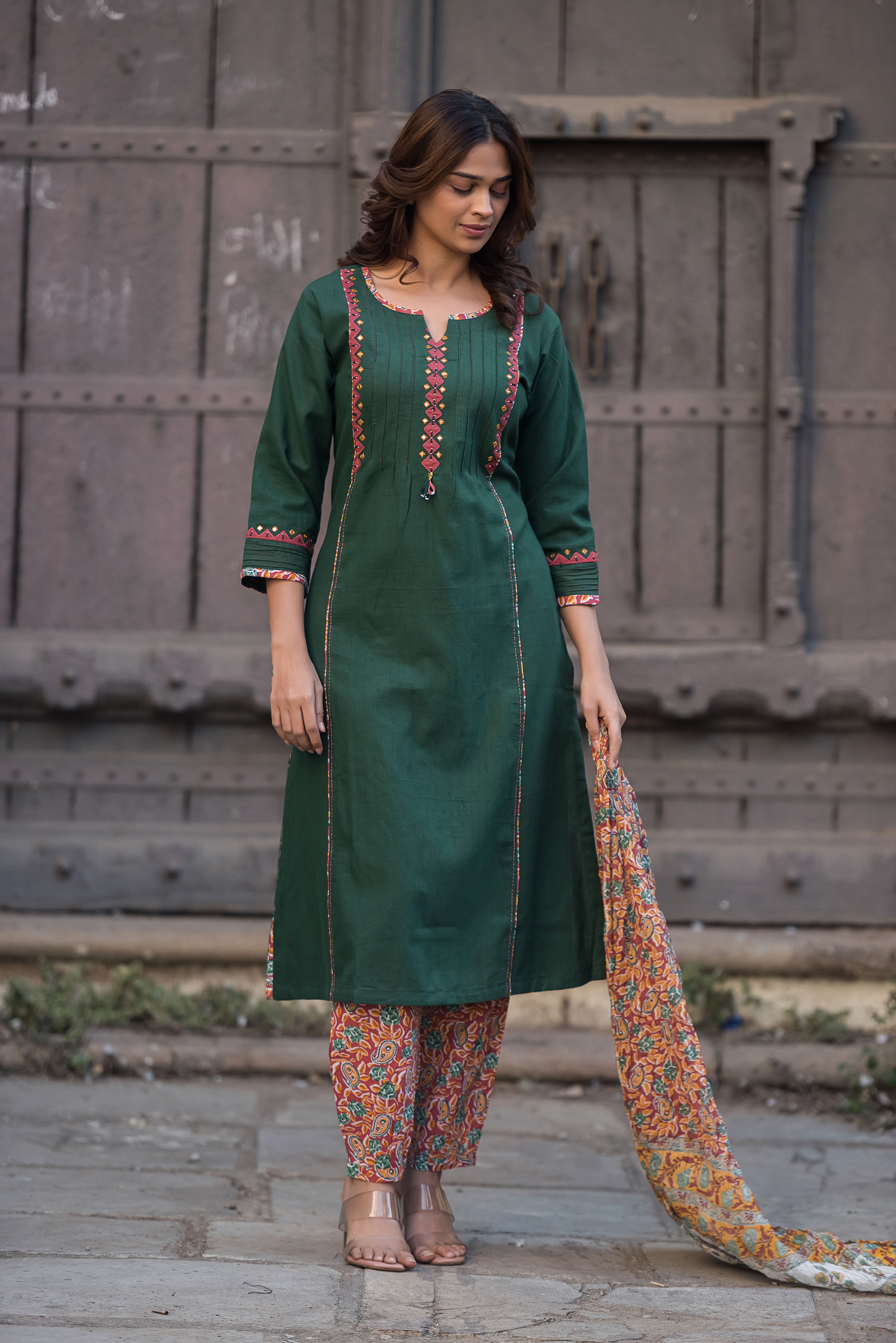 Green Aline Suit Set