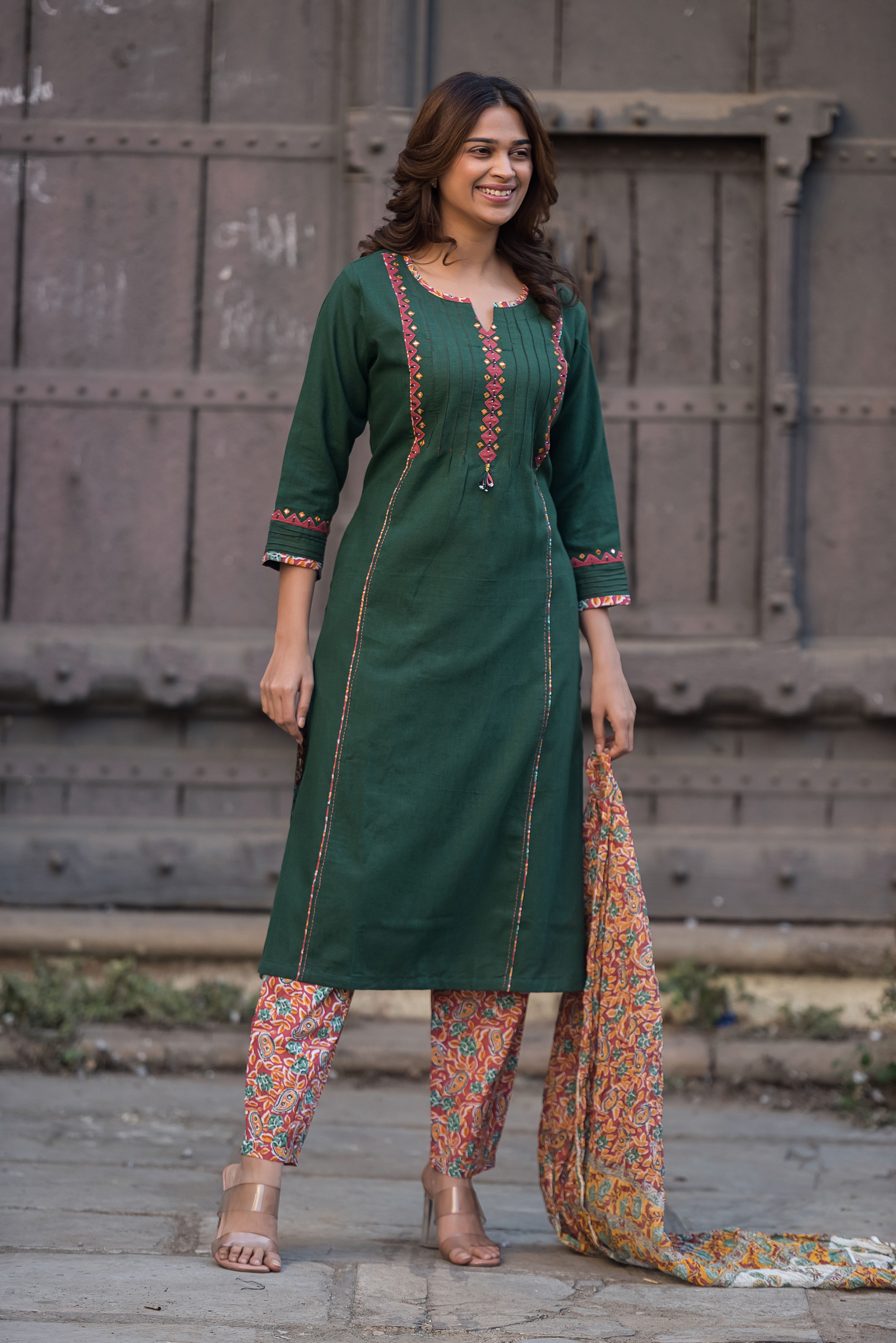 Green Aline Suit Set