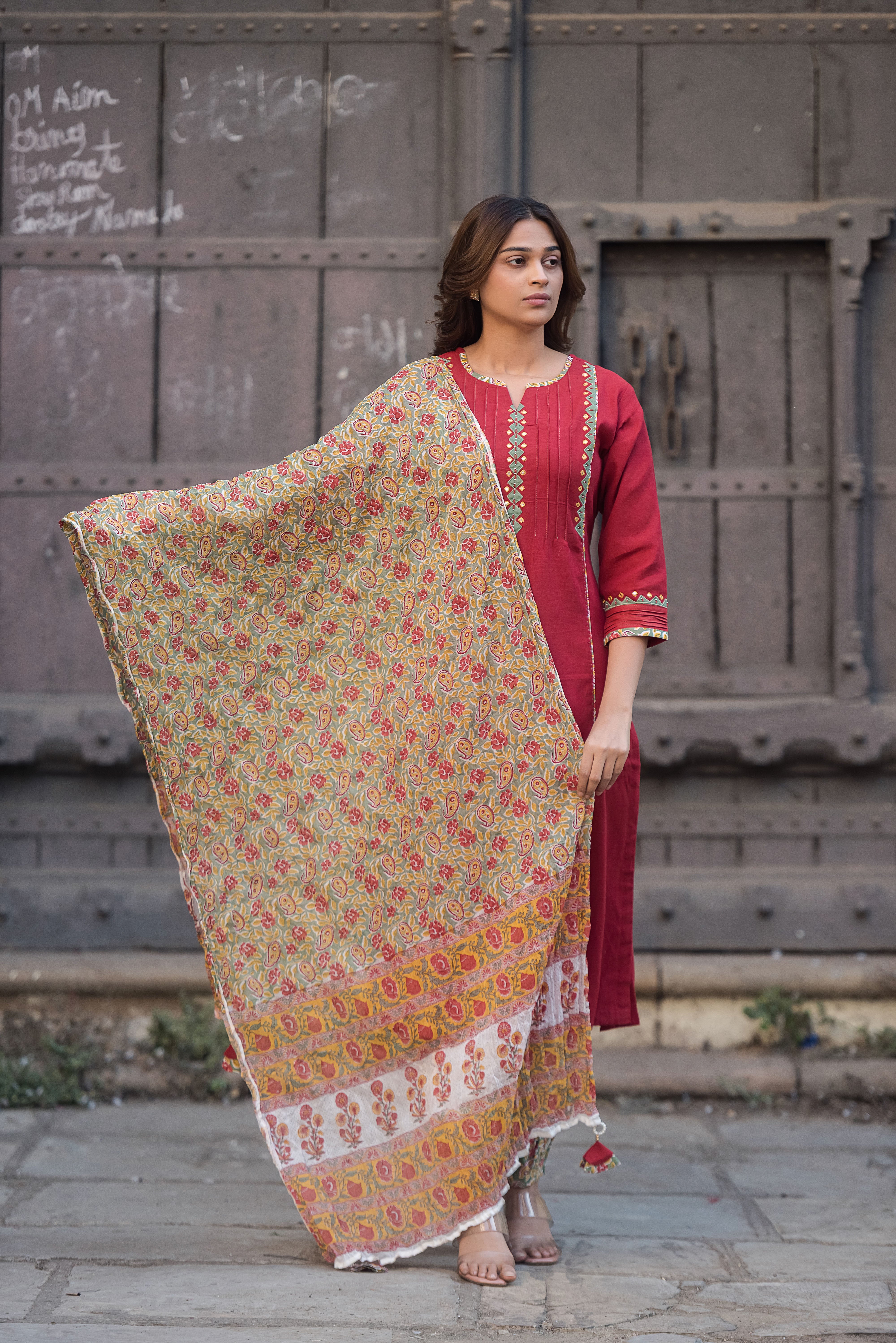 Maroon Aline Suit Set