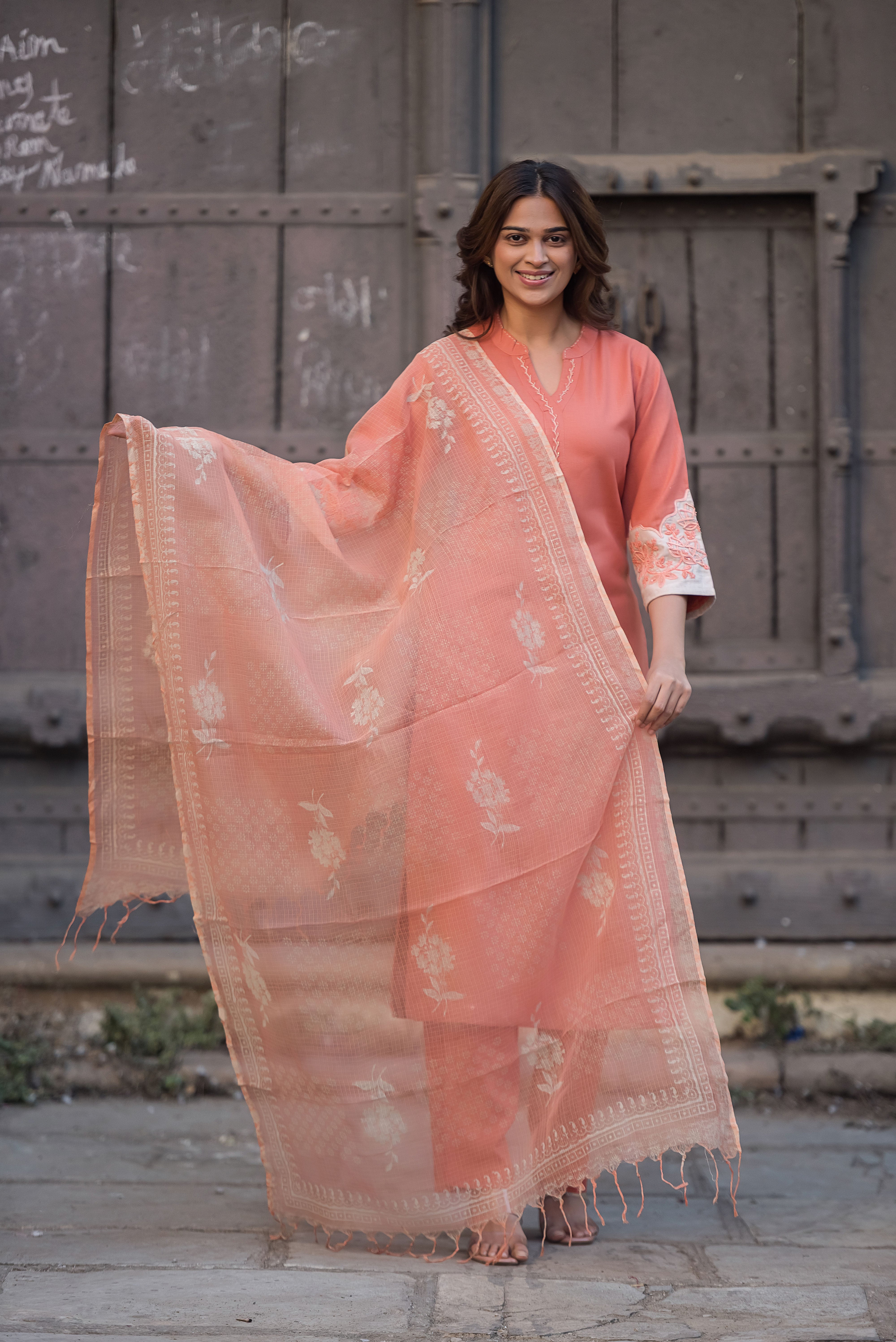 Rust Straight Suit Set