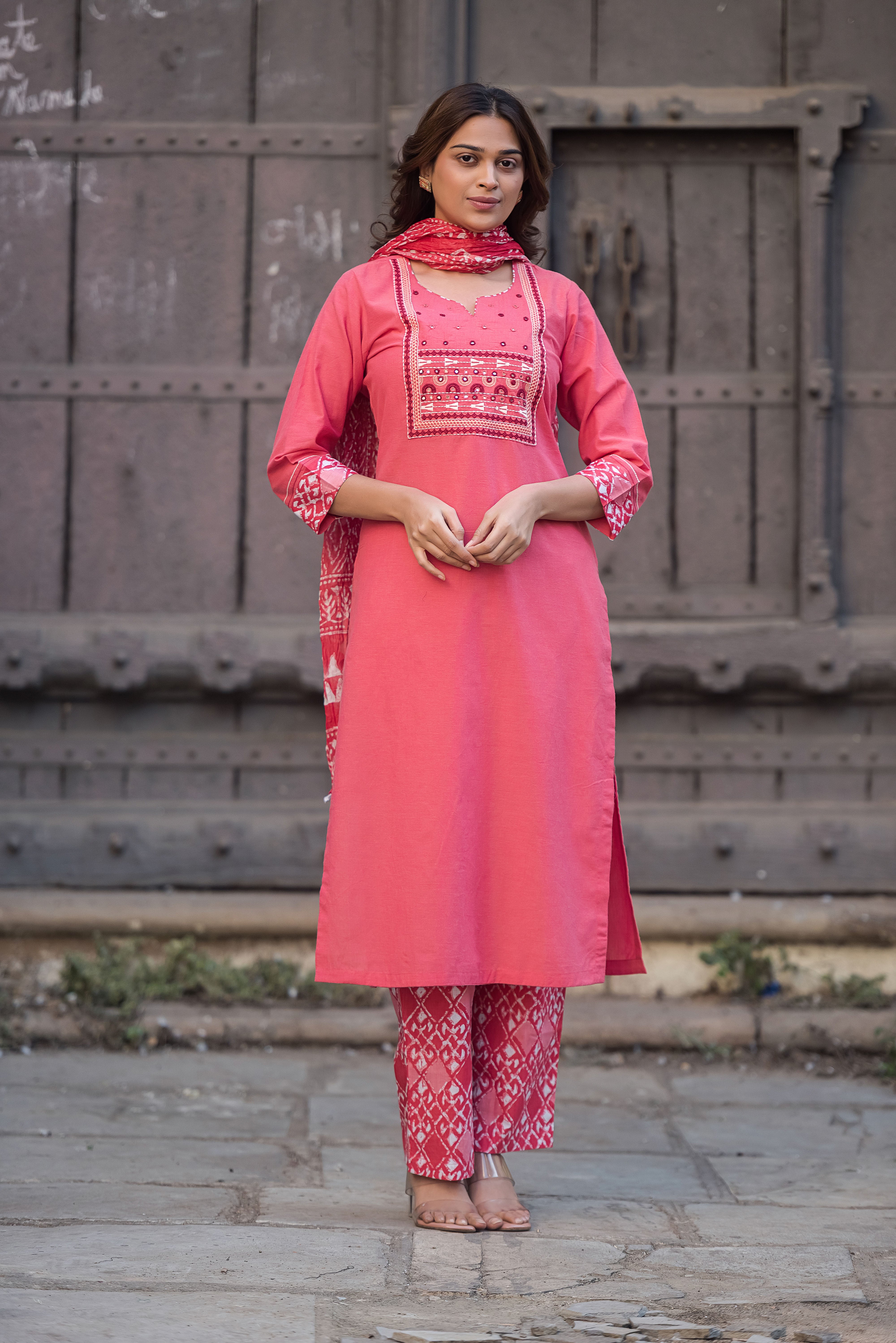 Pich Straight South Cotton Salwar Suit Set