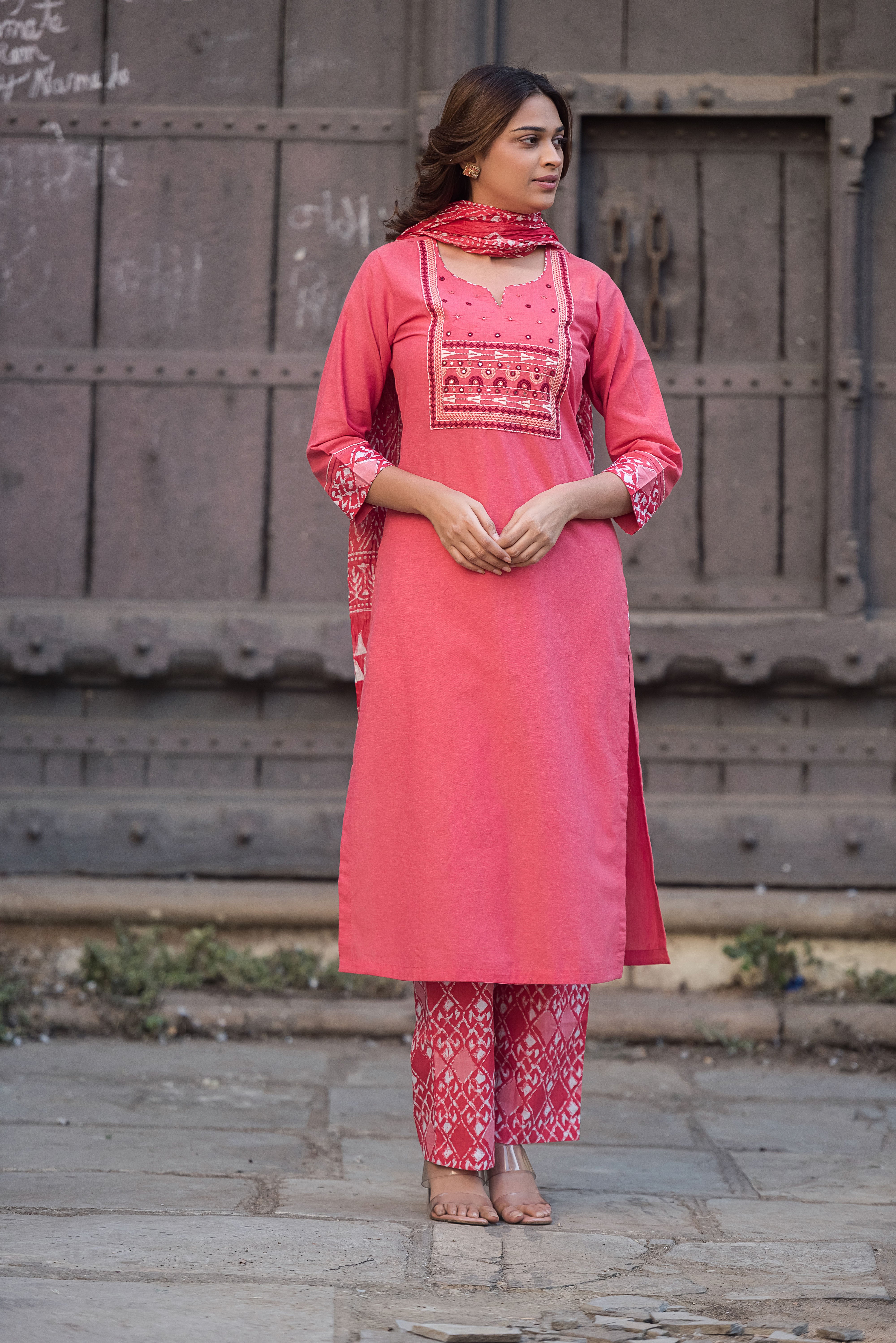 Pich Straight South Cotton Salwar Suit Set