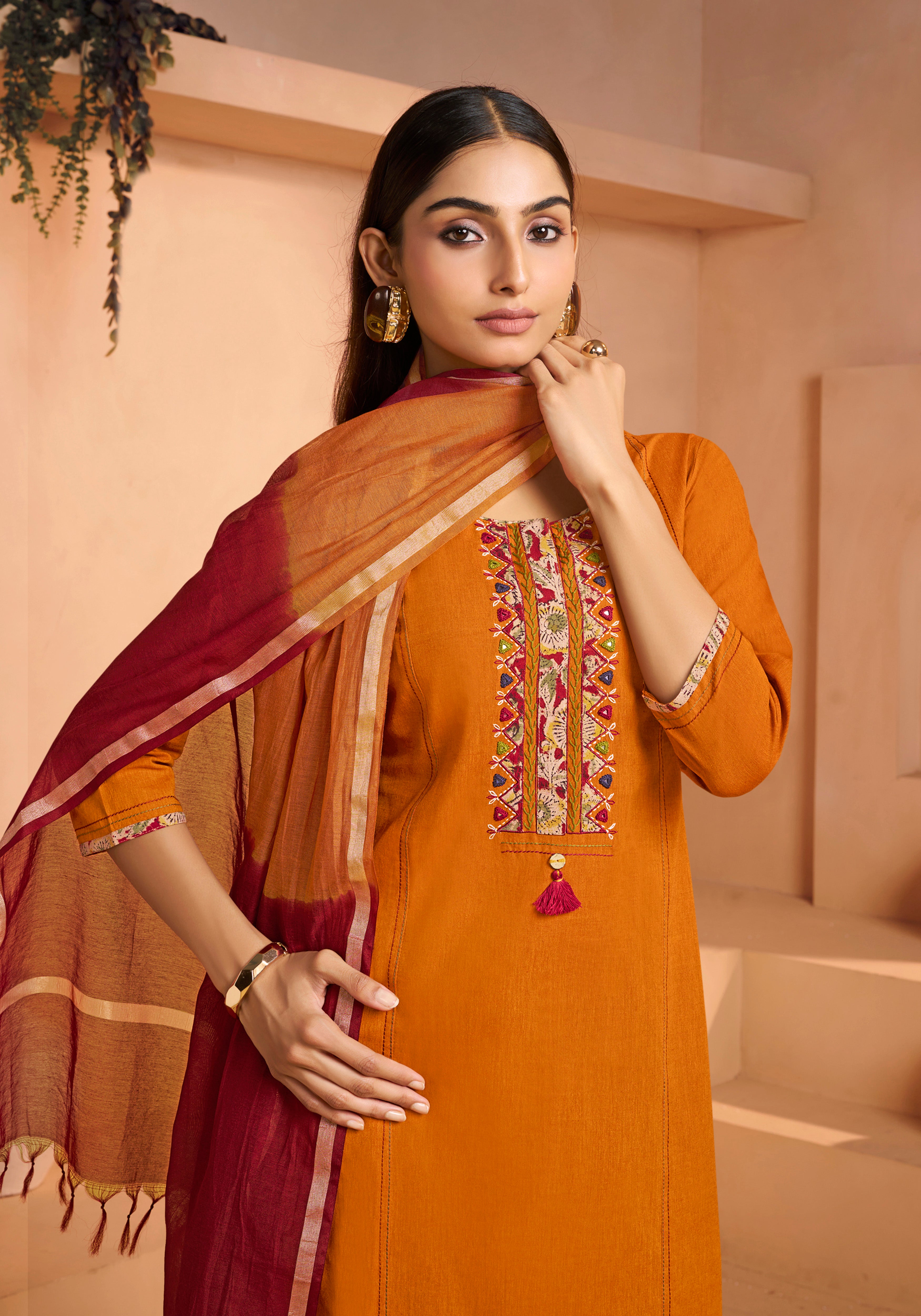 Radiant Yellow Straight Salwar Suit