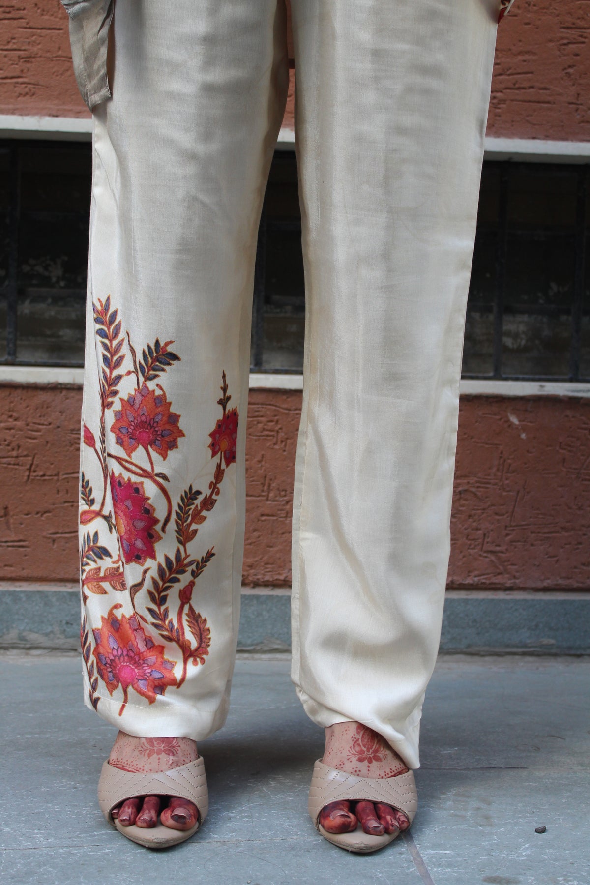 Off_White Muslin kaftan Co-ord Set