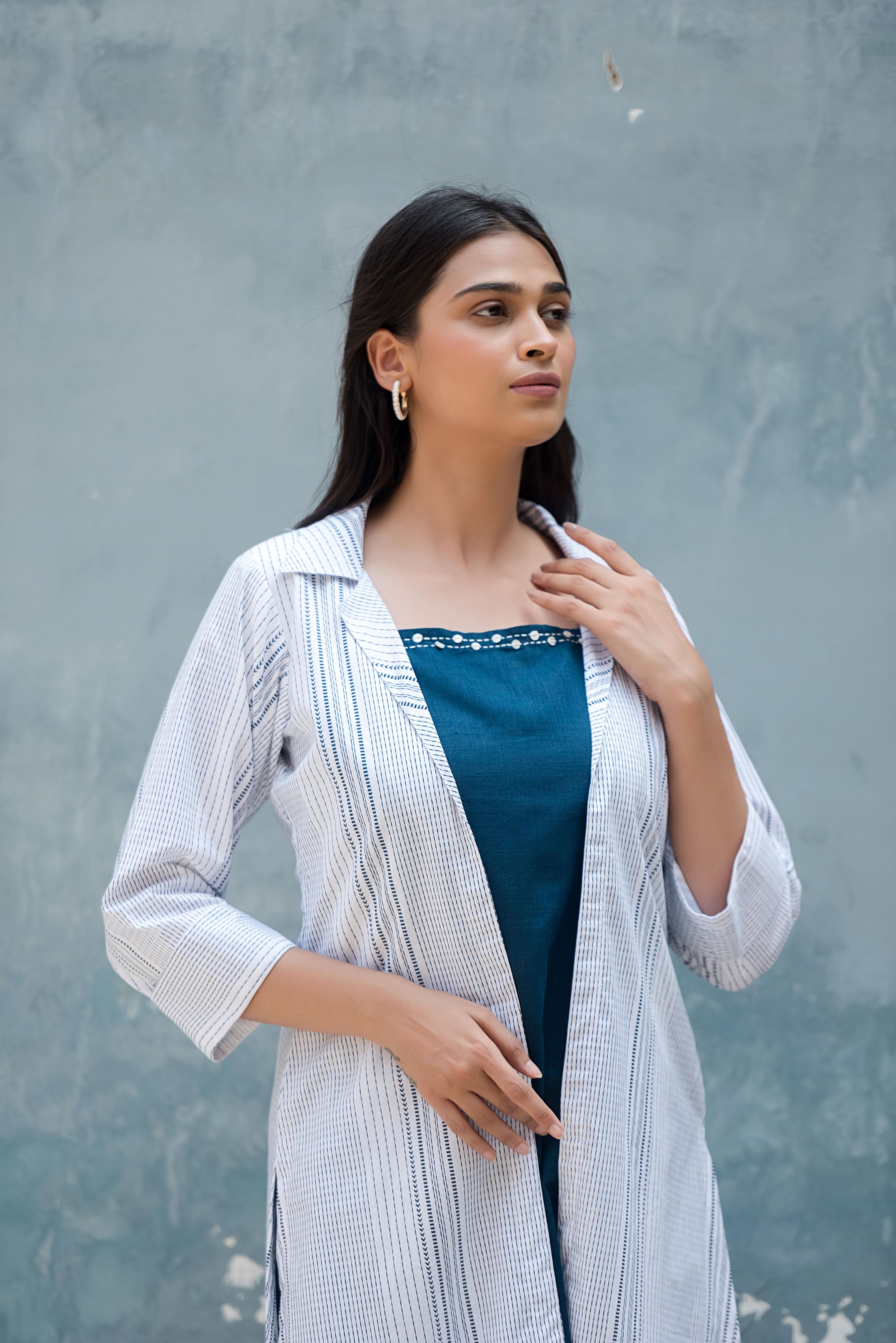 Elegant Blue Kali Dress