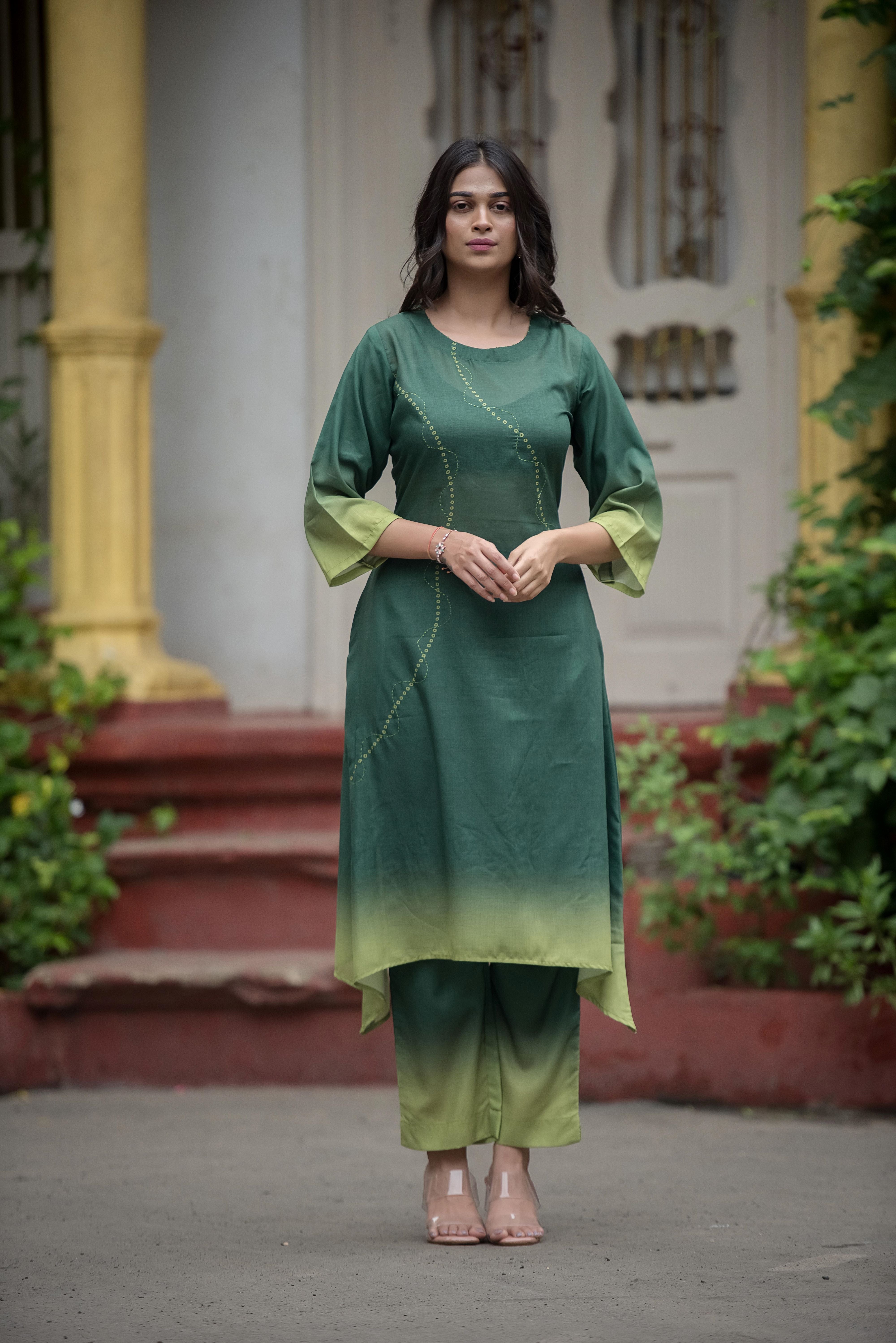Graceful Green Co-ord Set