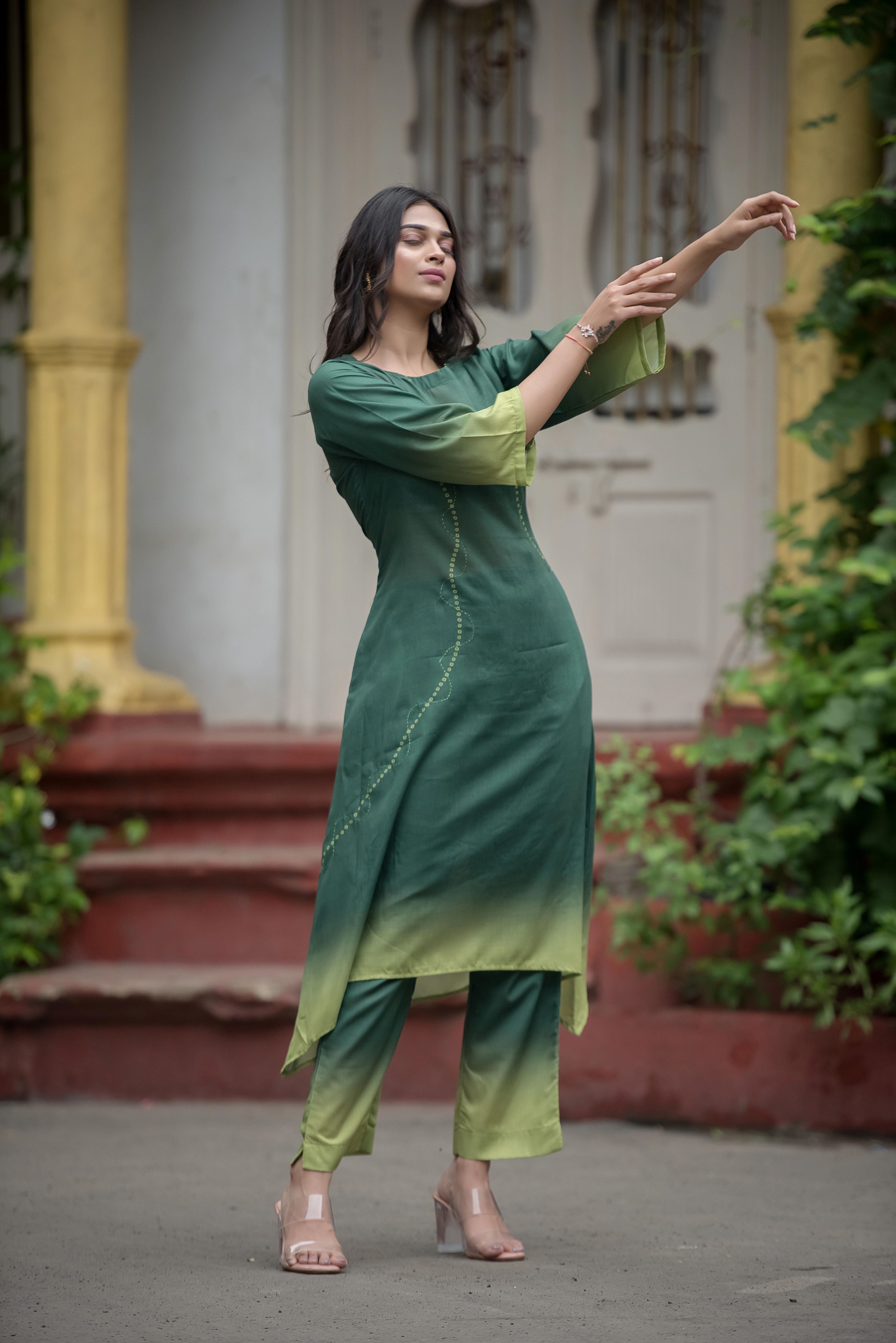 Graceful Green Co-ord Set