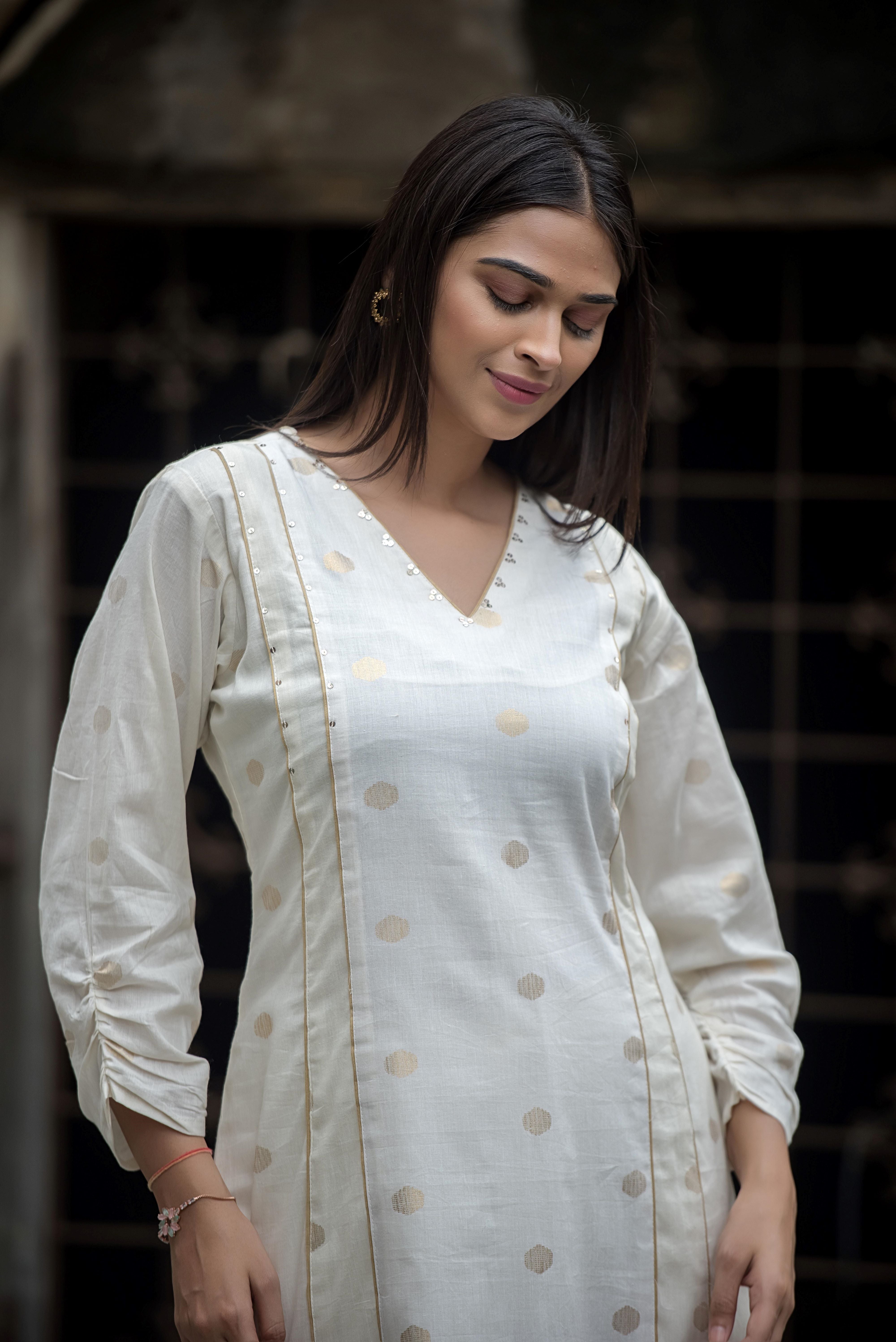 Elegant Beaige Kali Co-ord
