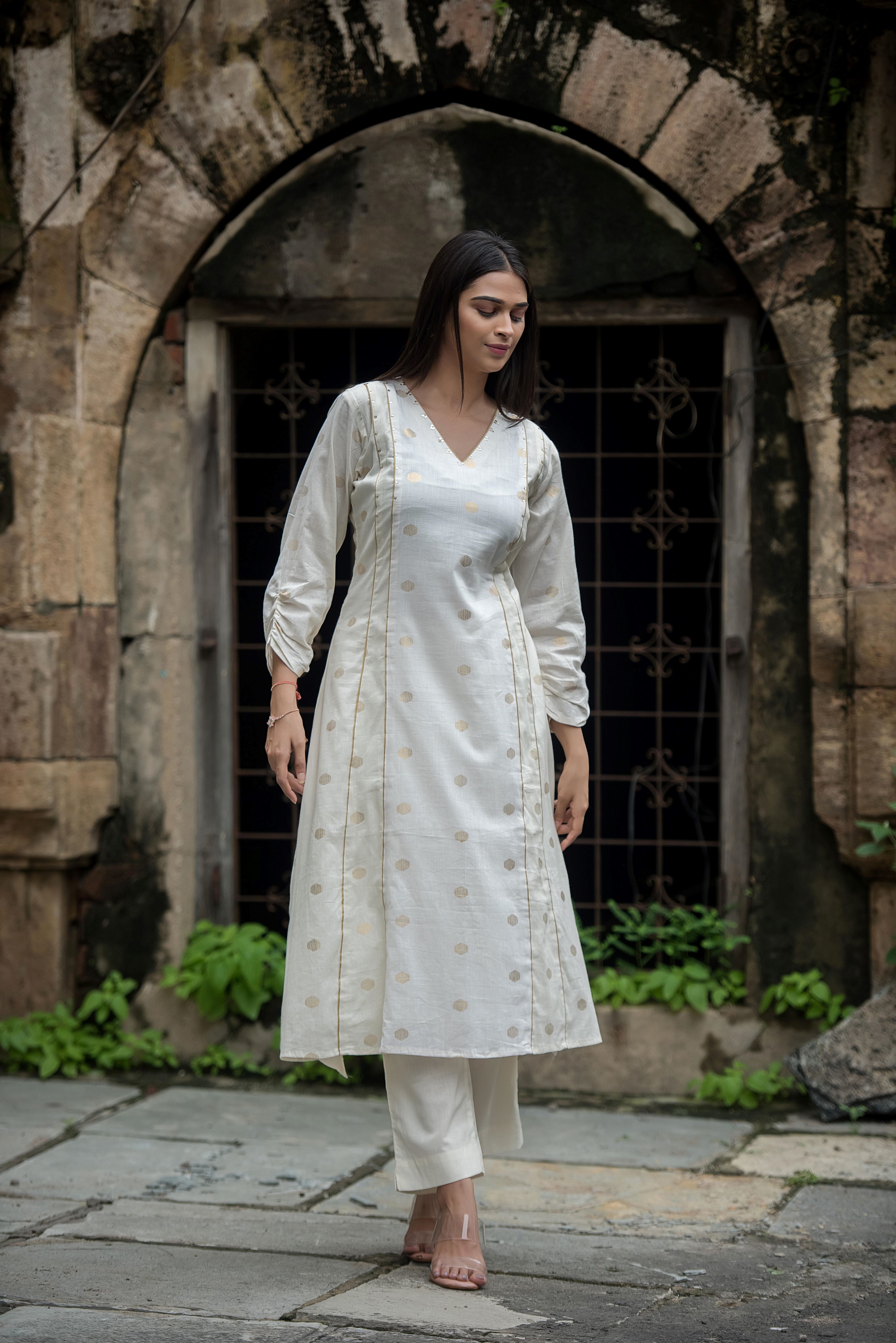 Elegant Beaige Kali Co-ord