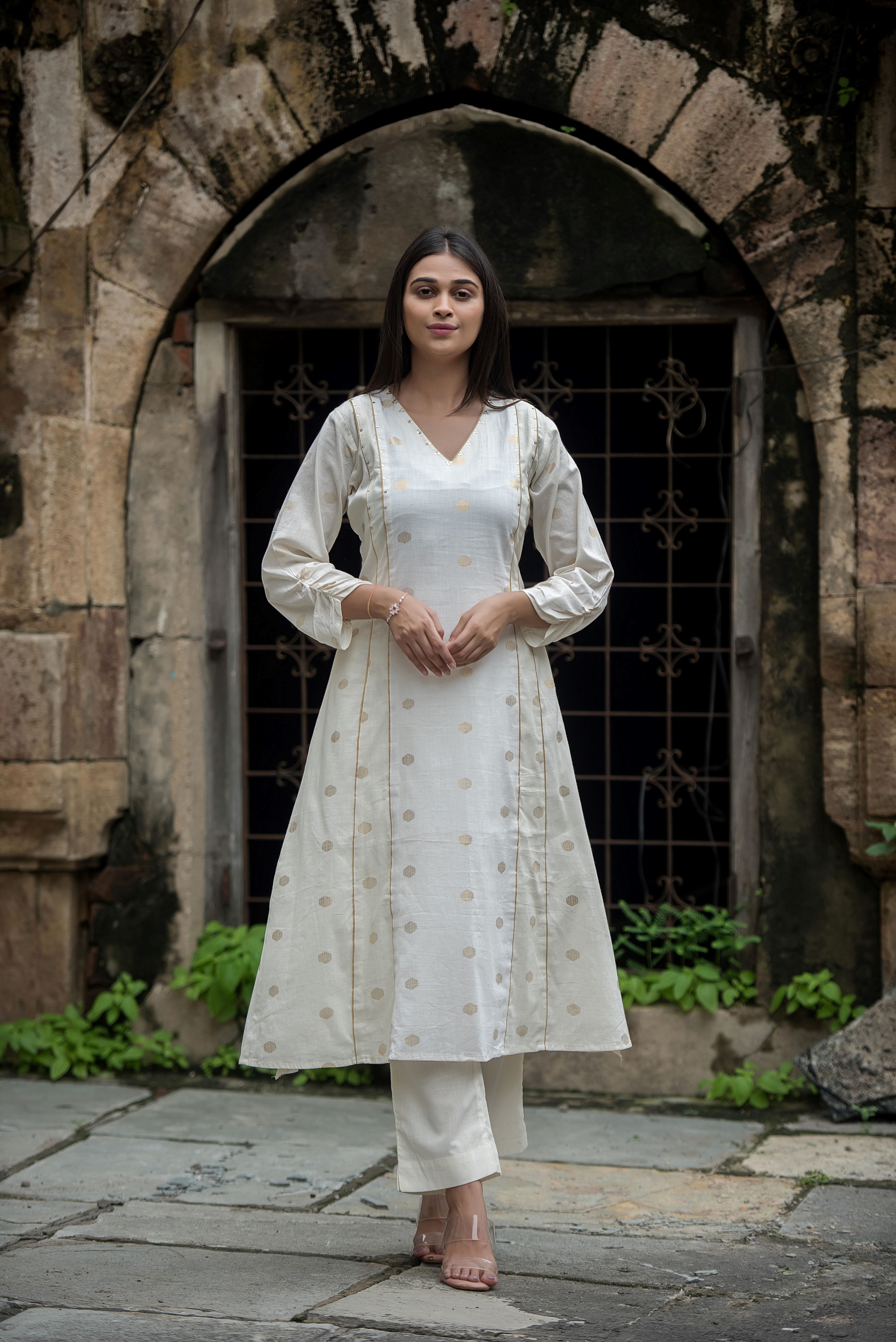 Elegant Beaige Kali Co-ord