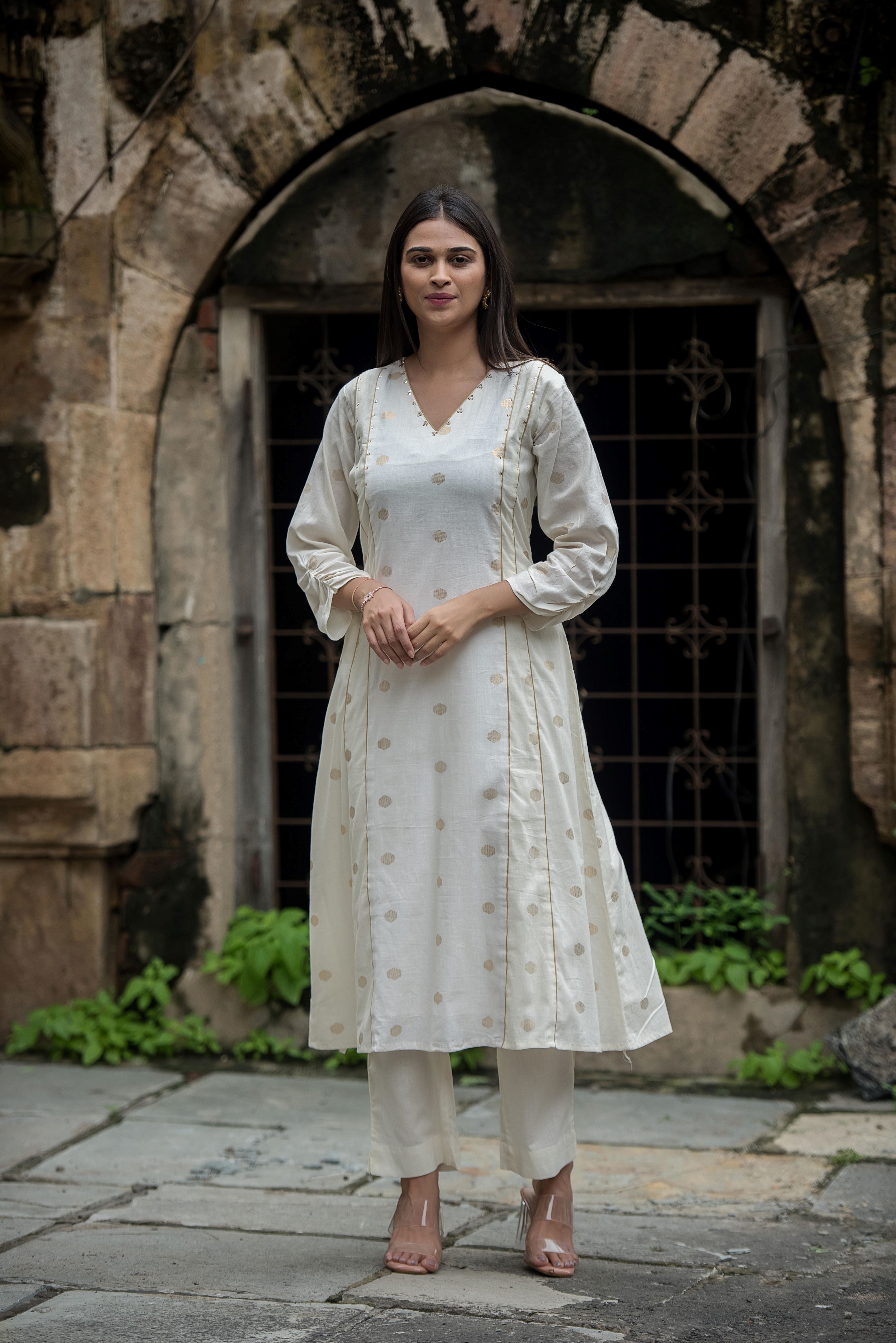 Elegant Beaige Kali Co-ord
