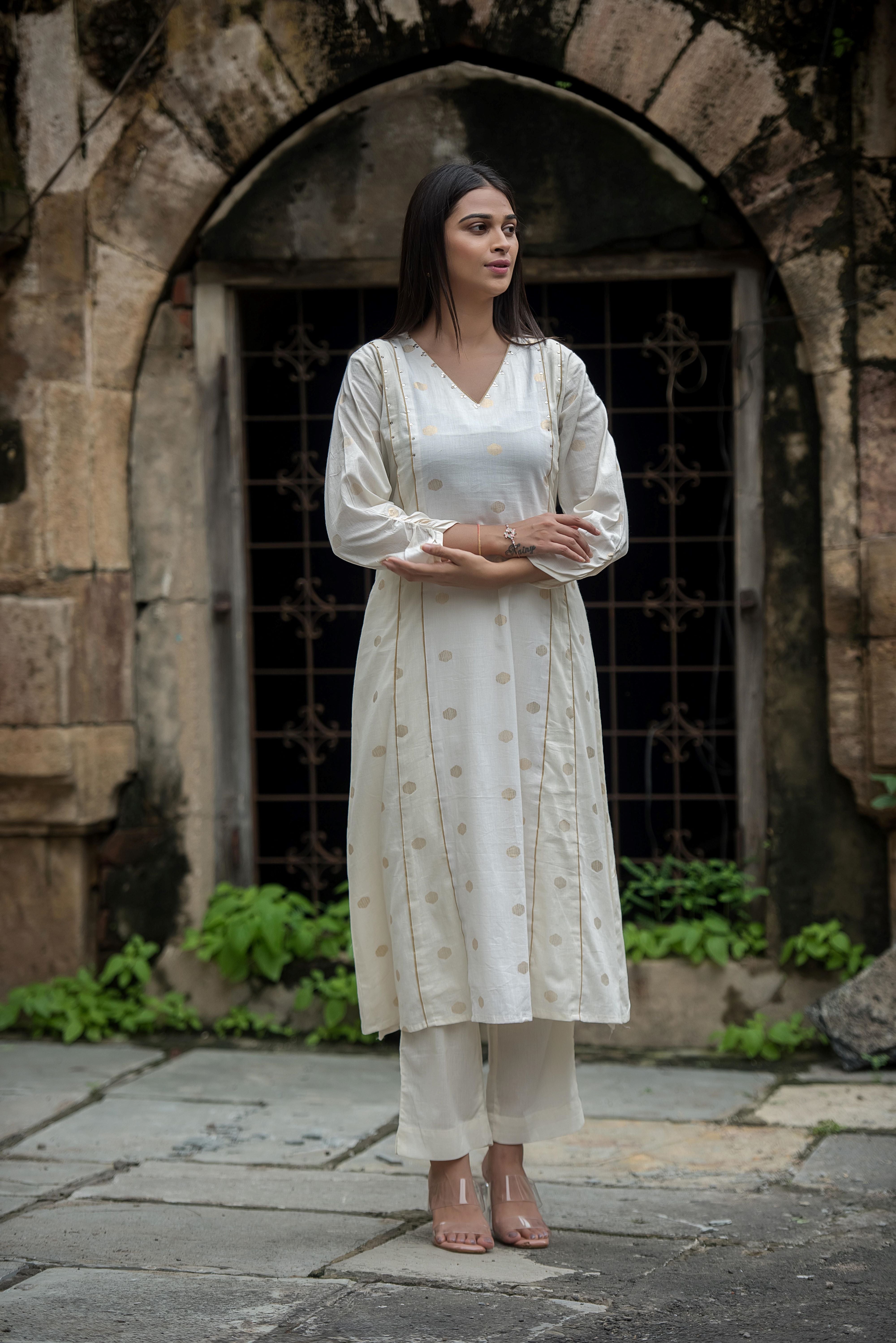 Elegant Beaige Kali Co-ord