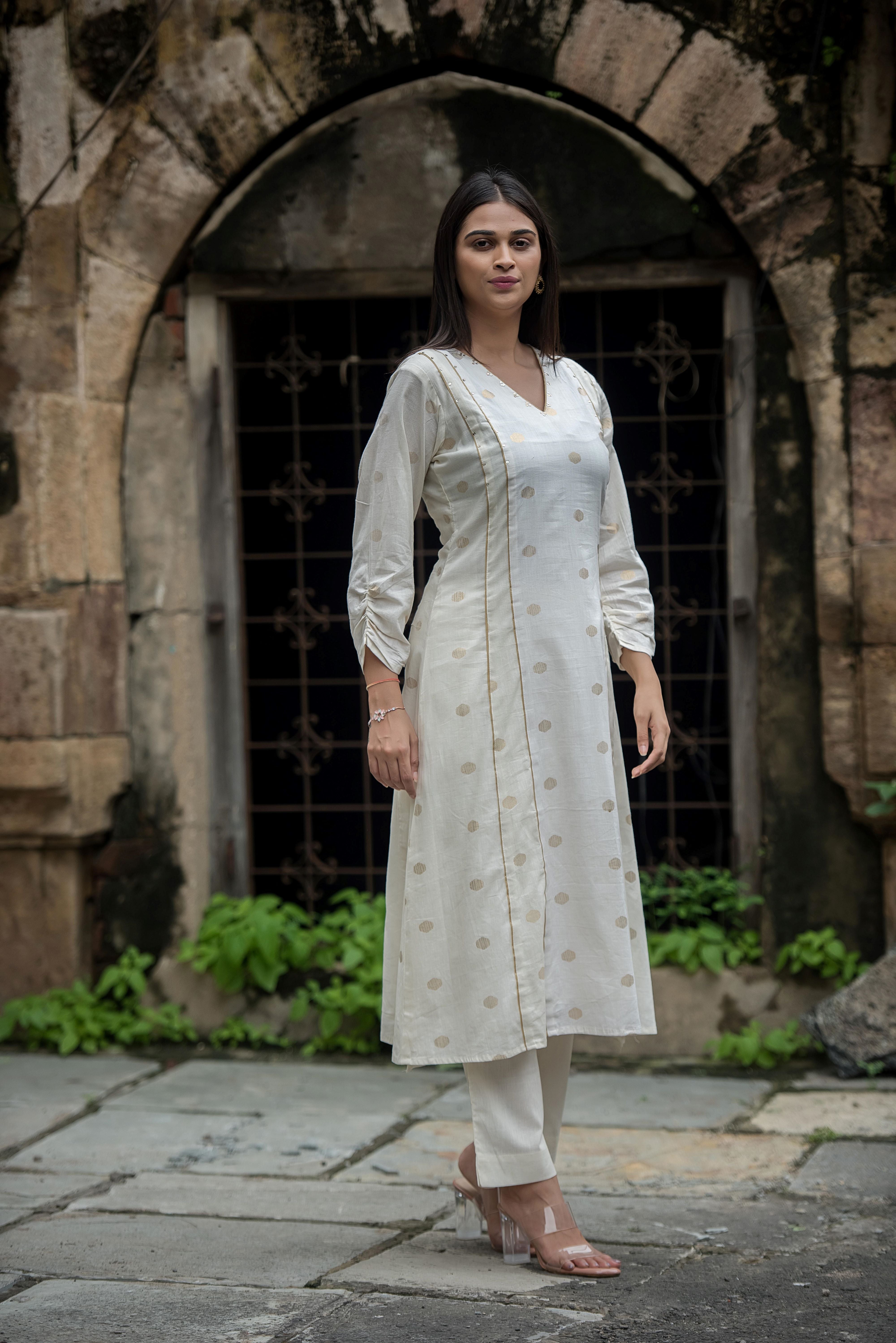 Elegant Beaige Kali Co-ord