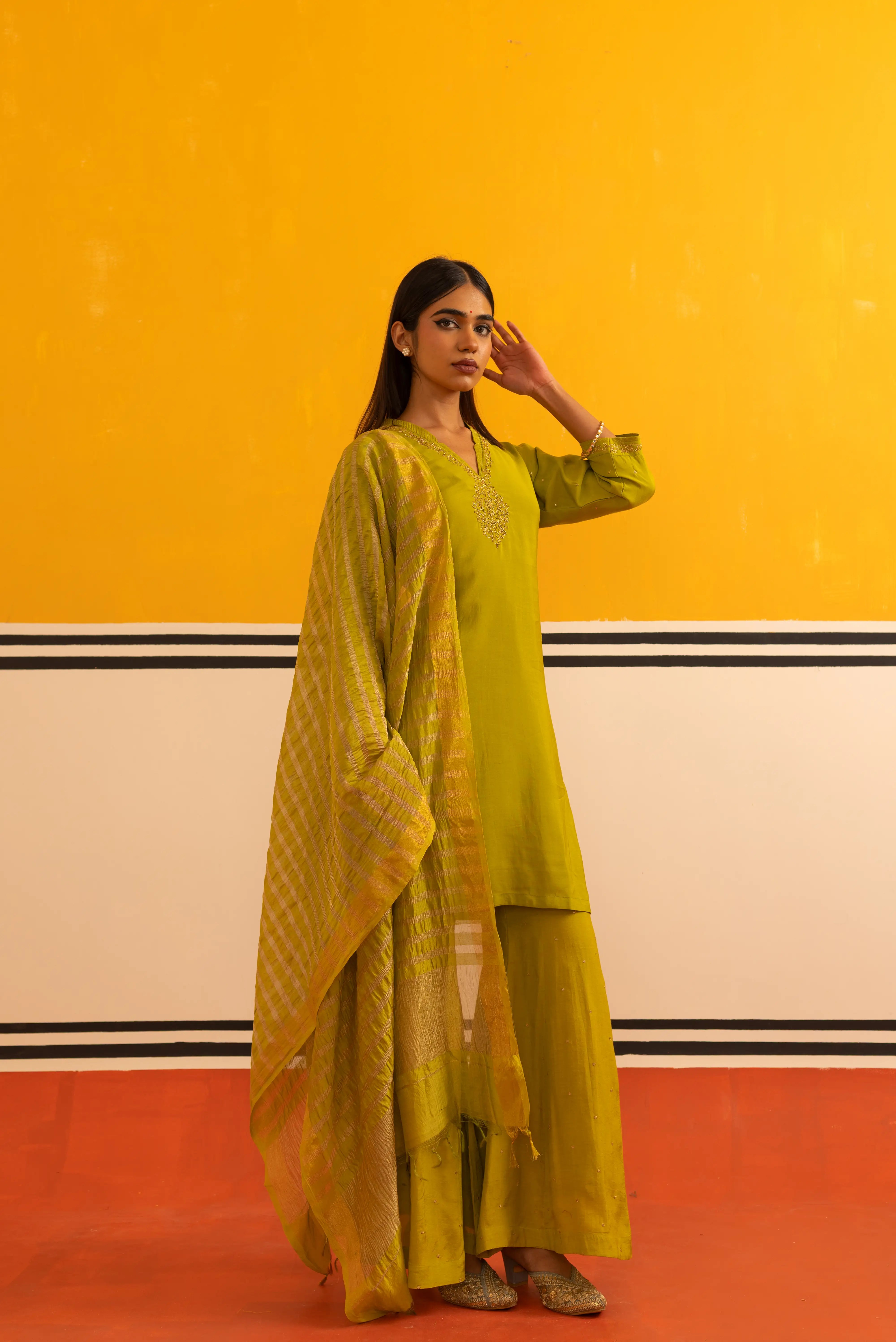 Pista Muslin Suit Set