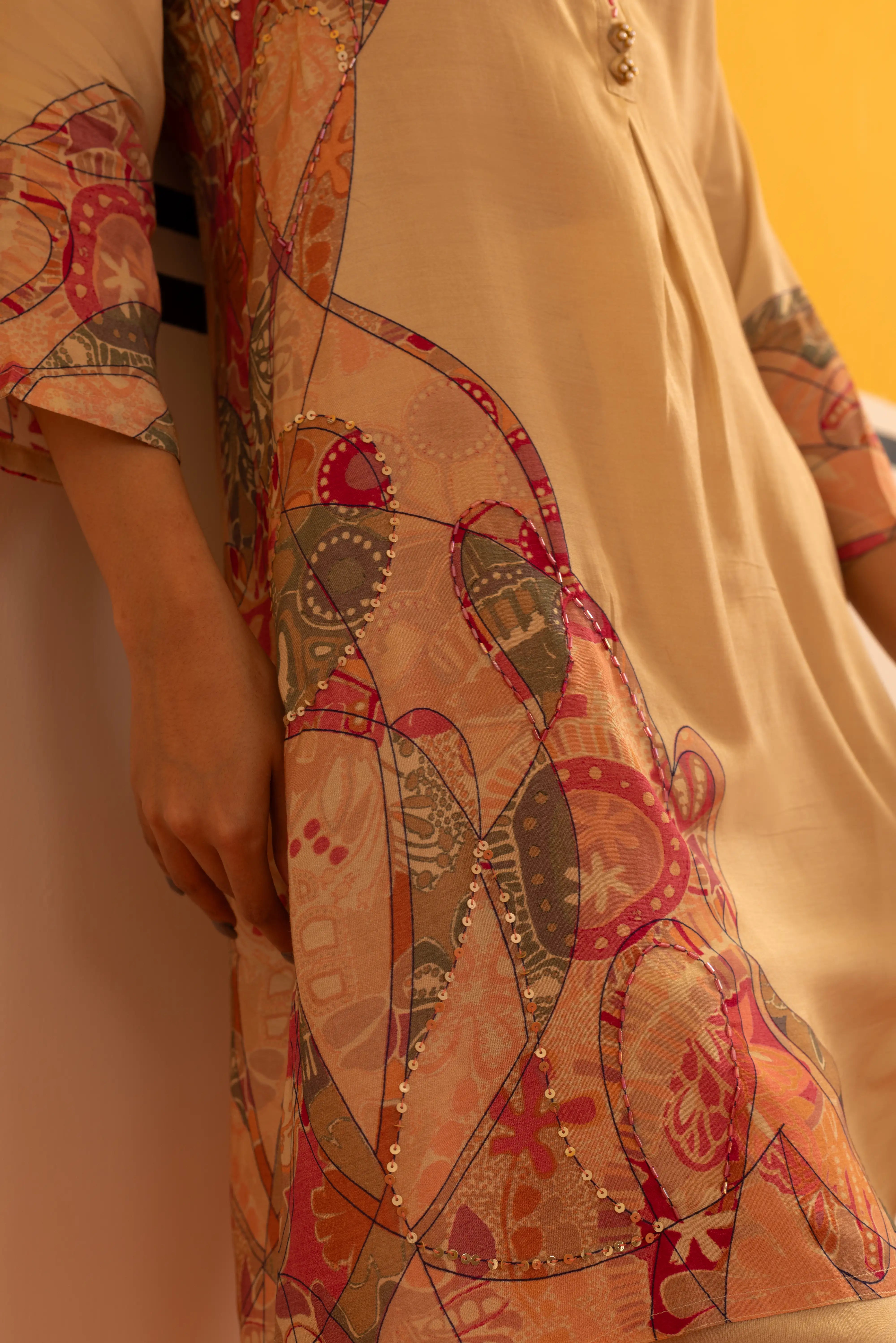 Rust Muslin Co-ord Set