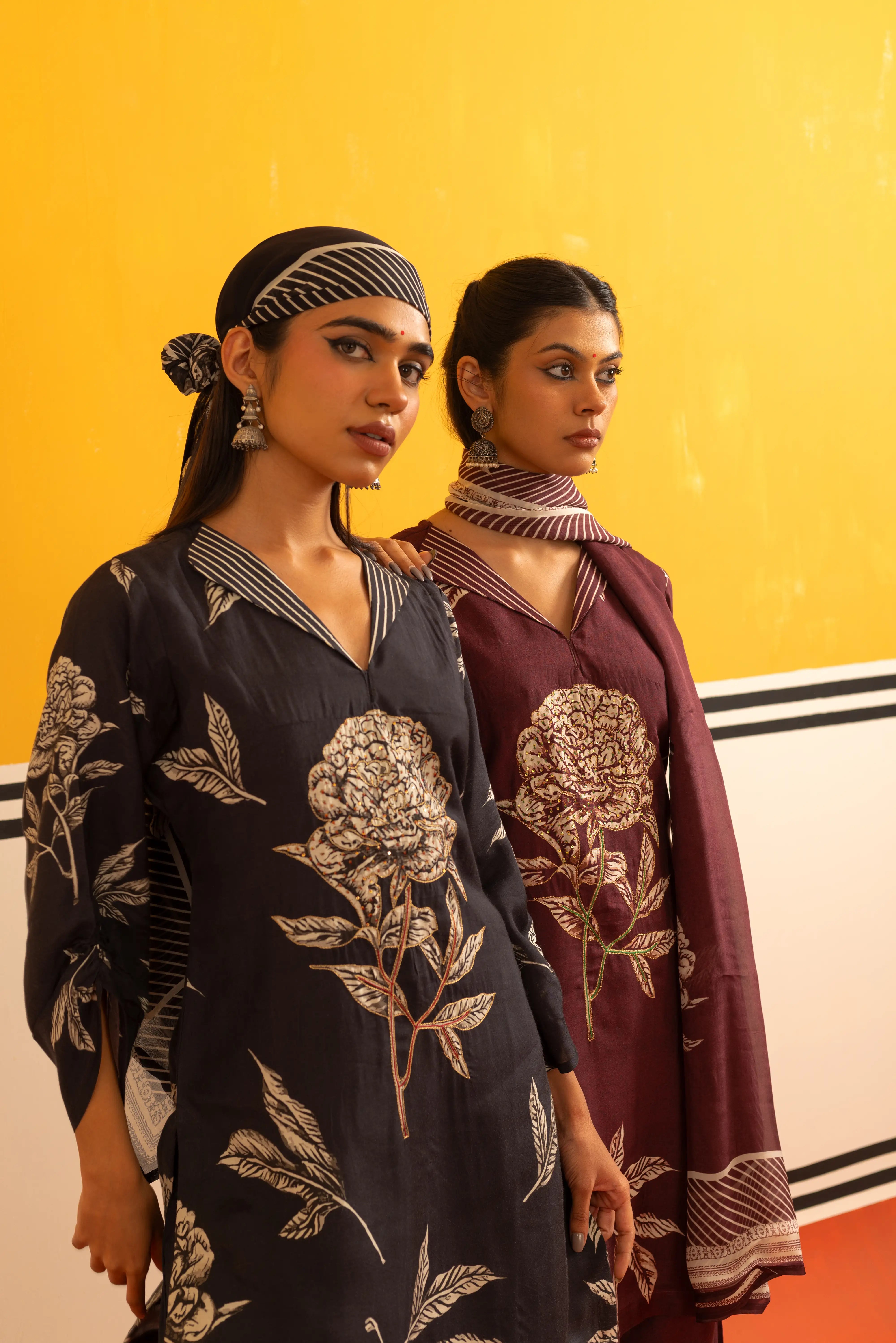 Black A-line Co-ord Set