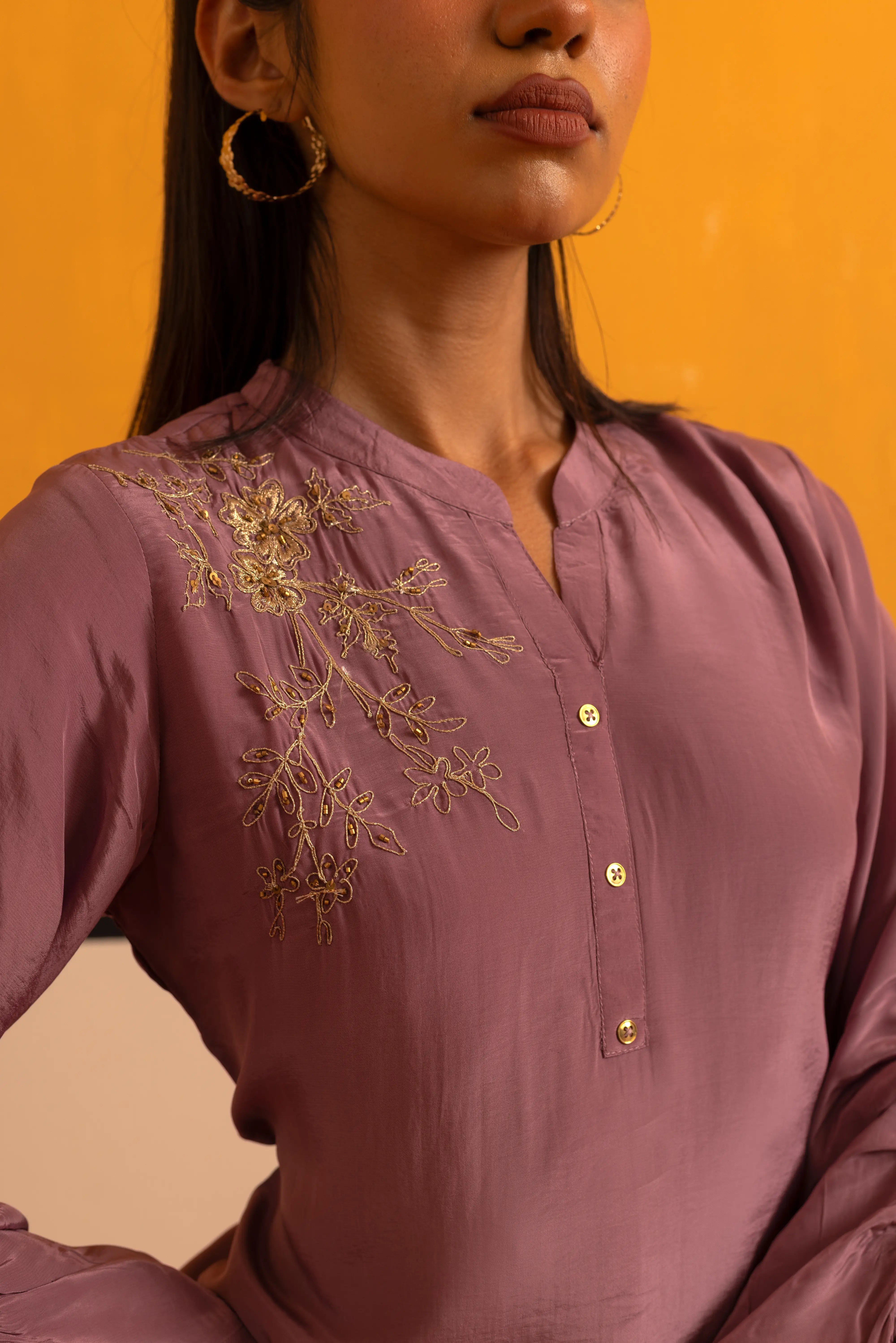 Lilac Silk Co-ord Set