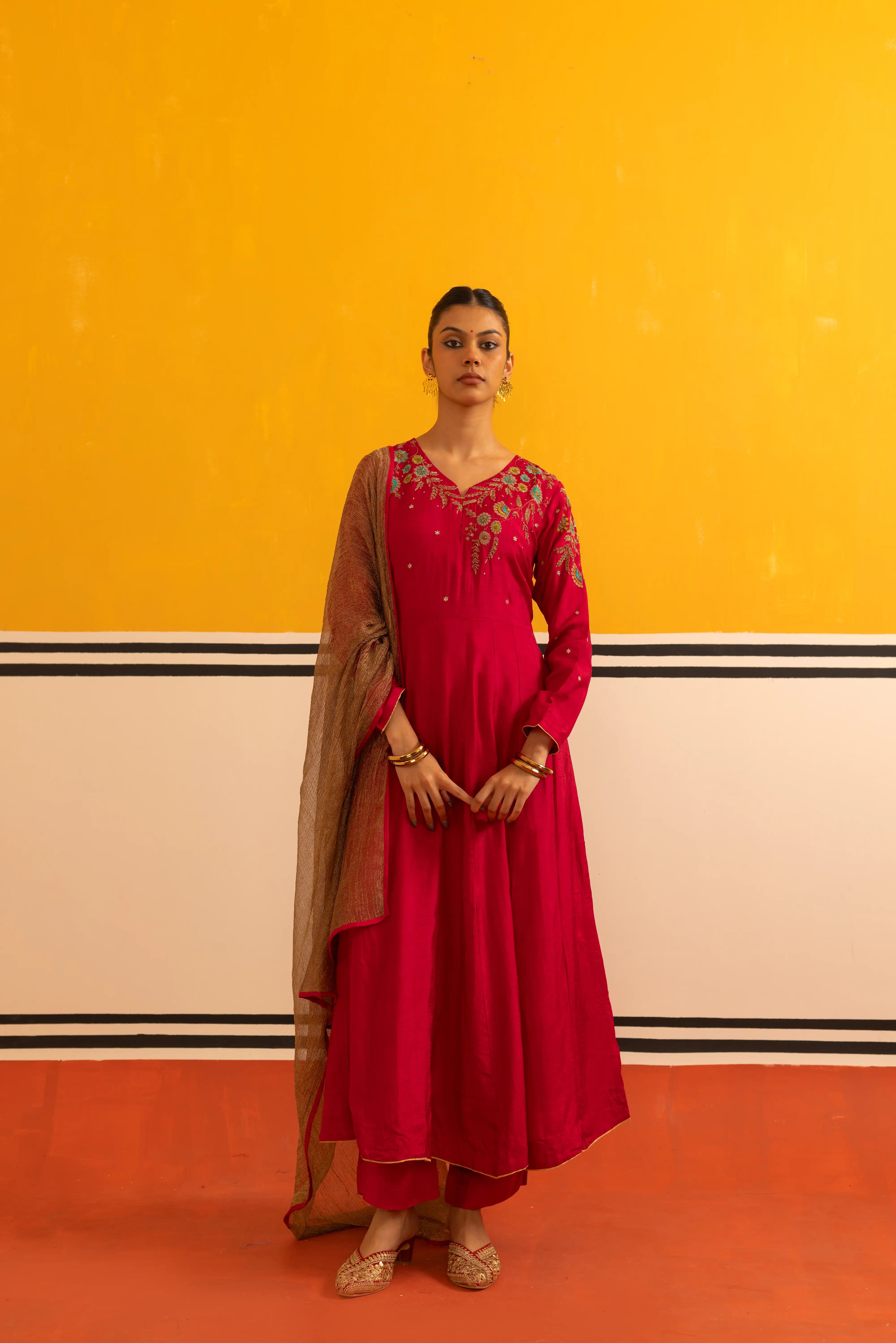 Stunning Rani Flared Suit Set