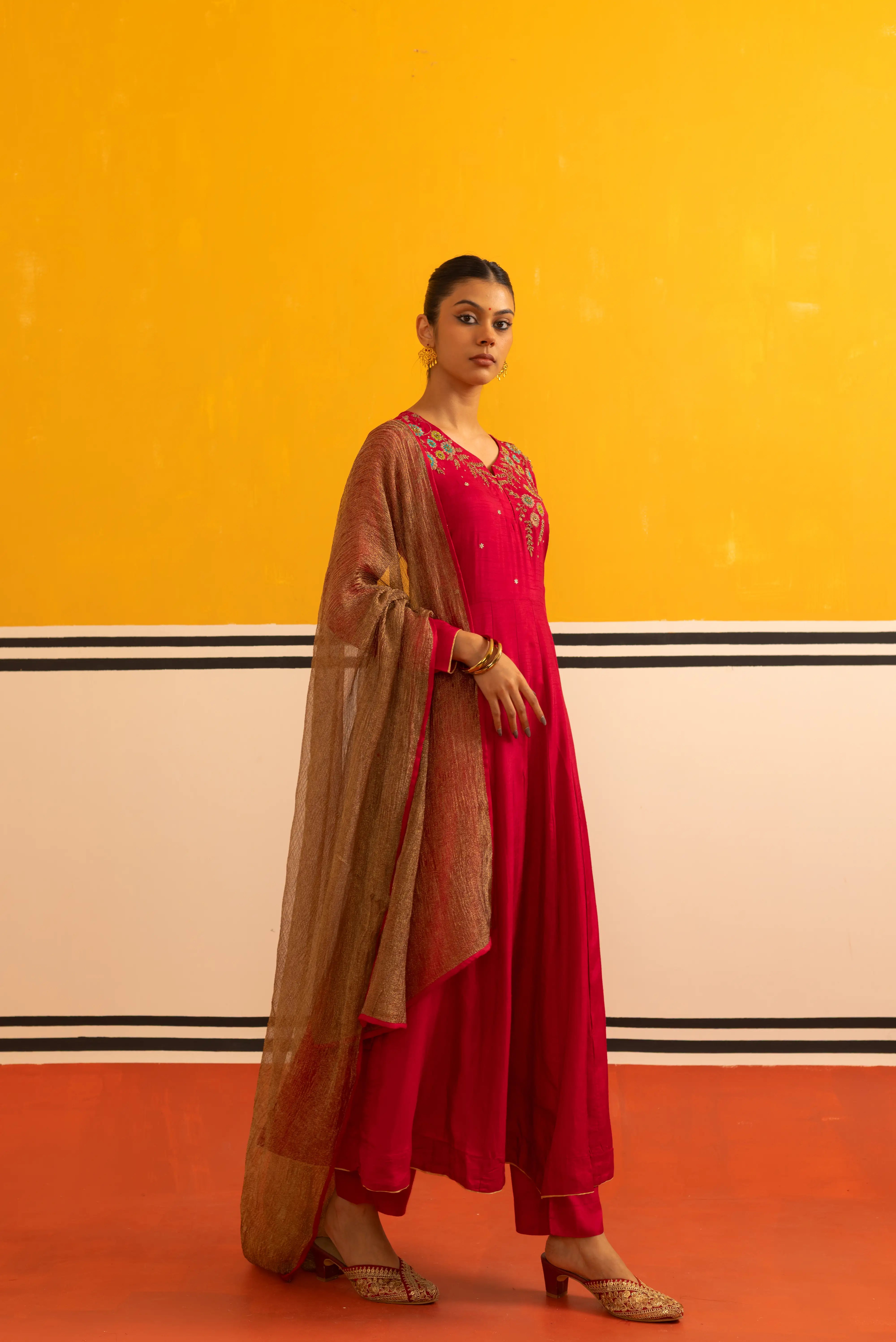 Stunning Rani Flared Suit Set