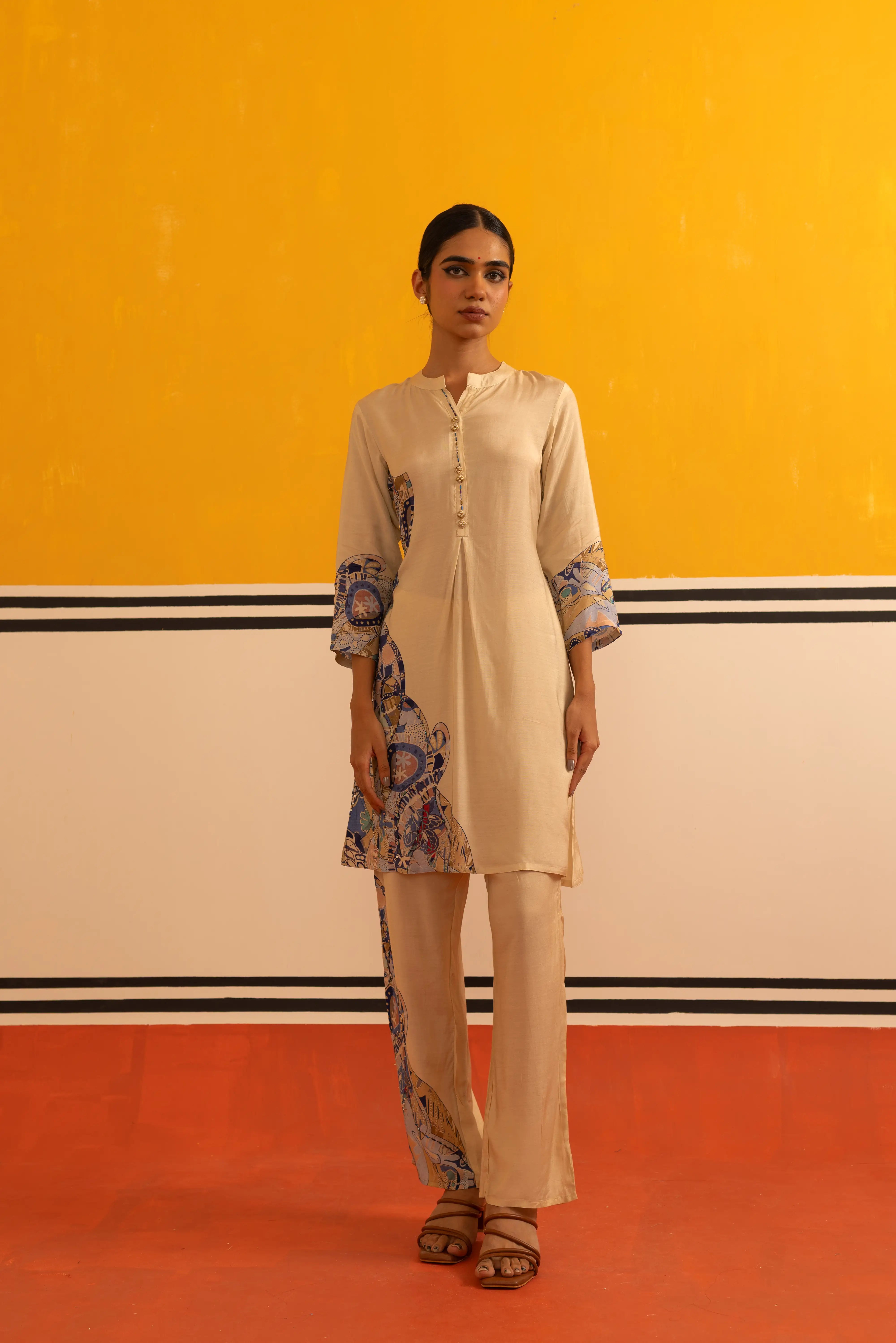 Blue Grey Co-ord Set