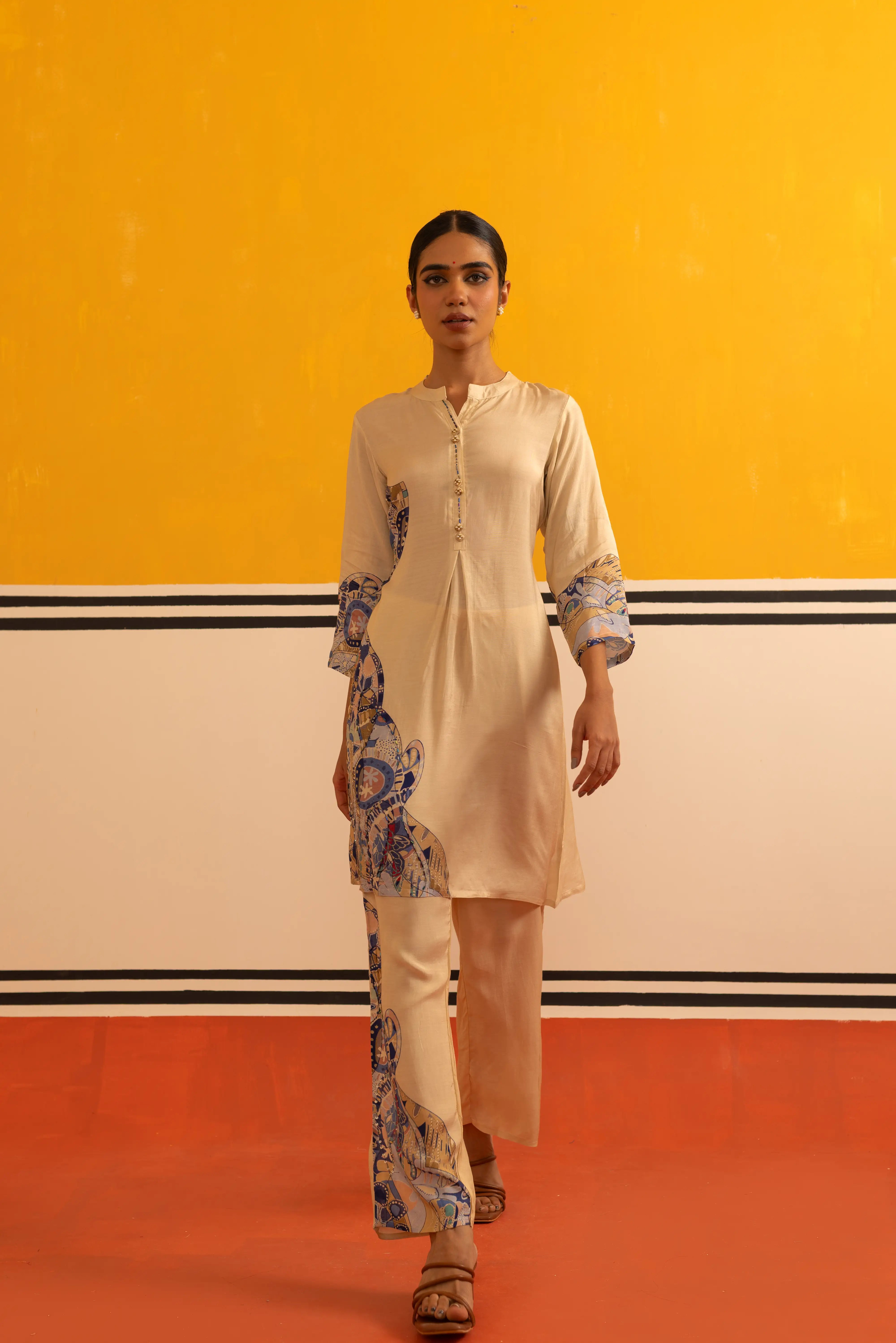 Blue Grey Co-ord Set