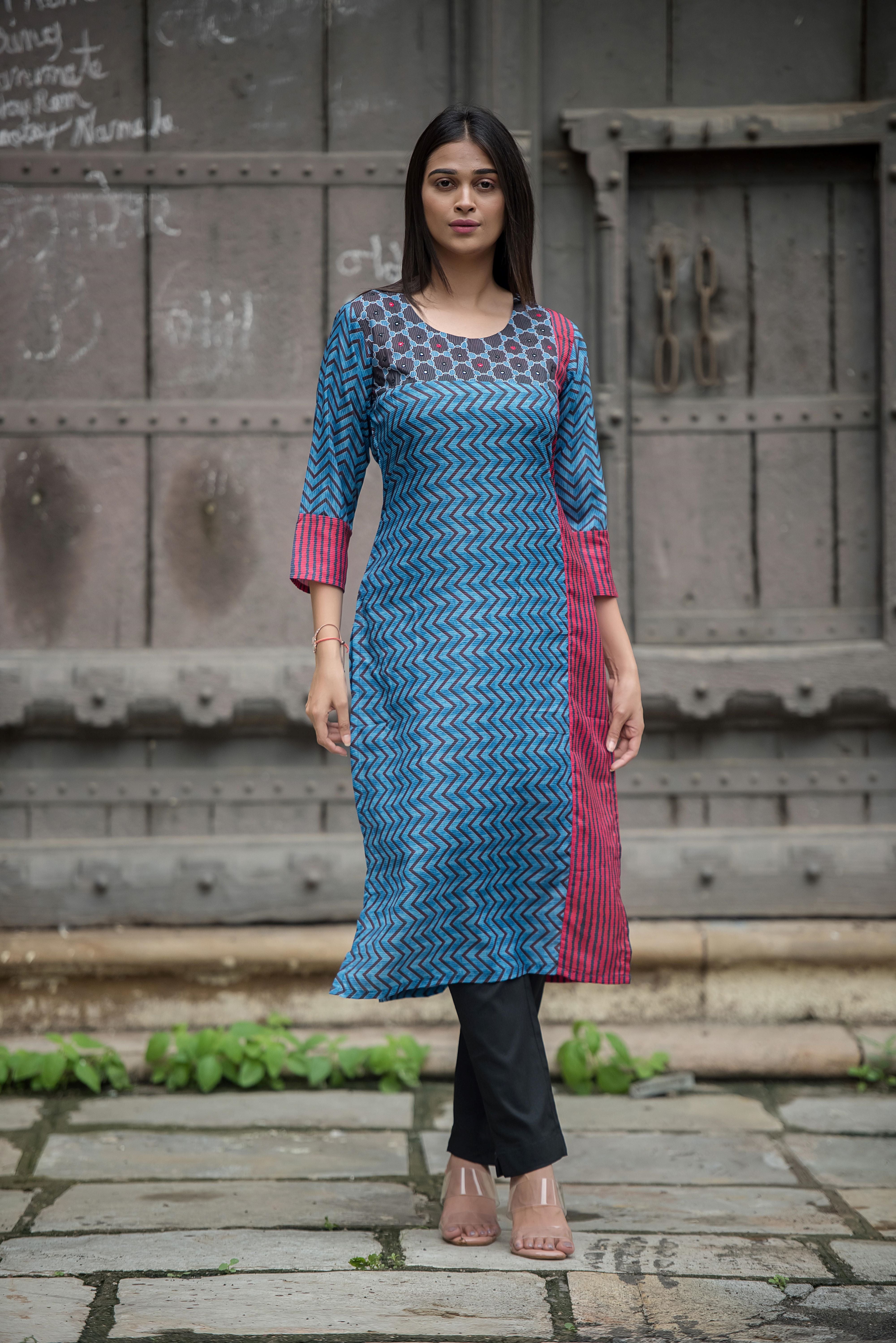 Elegant Maroon Kurti with Handwork Charm