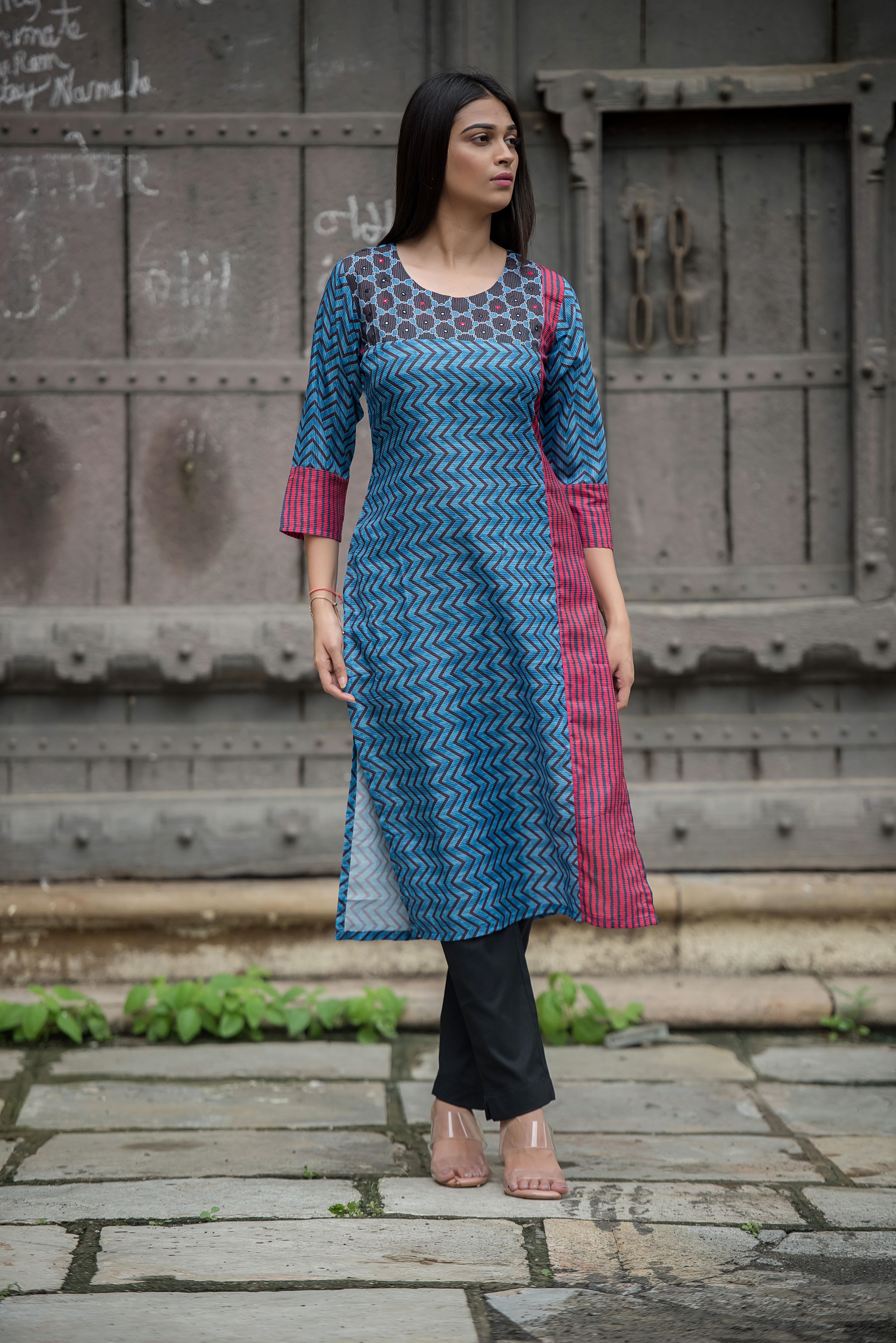 Elegant Maroon Kurti with Handwork Charm