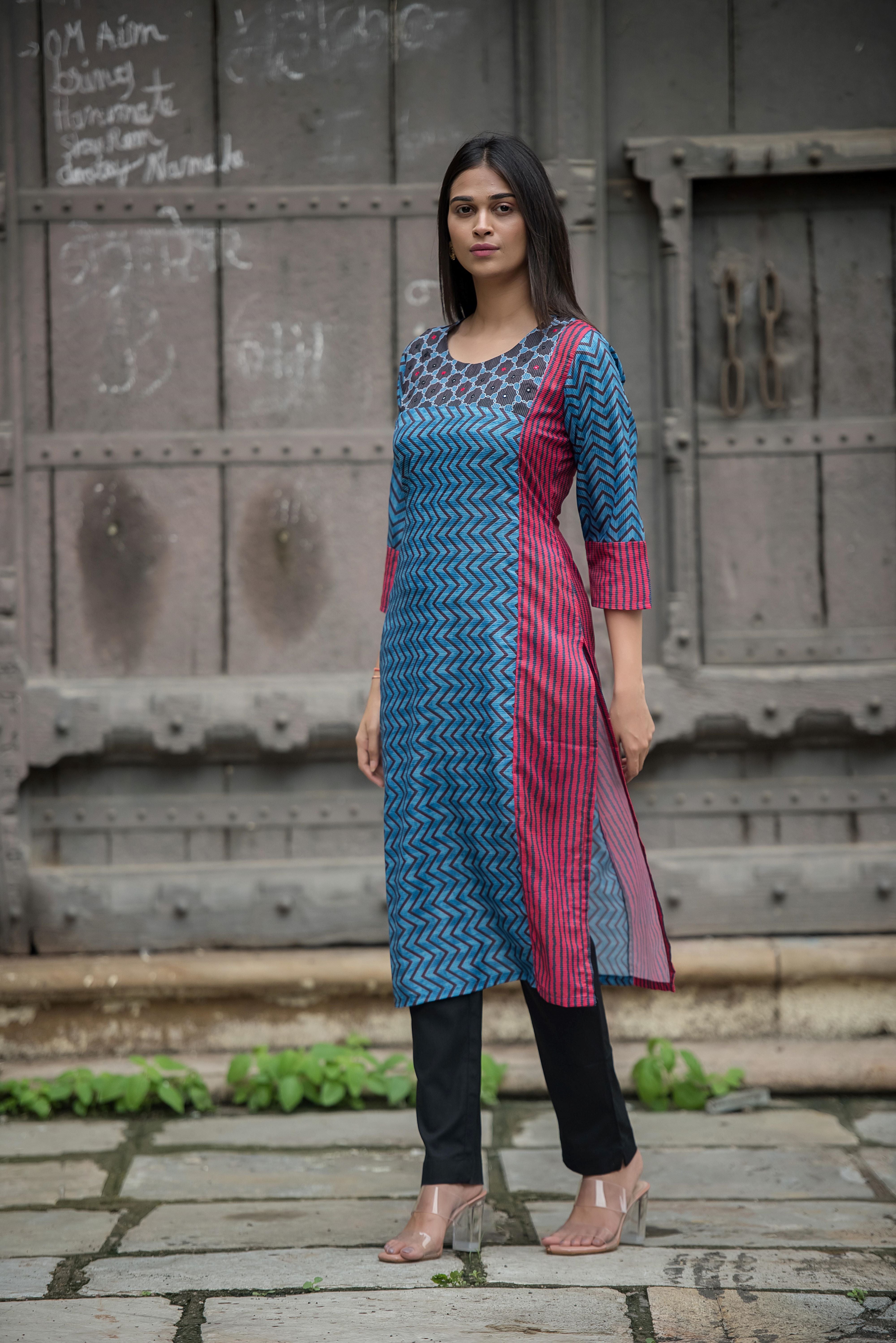Elegant Maroon Kurti with Handwork Charm