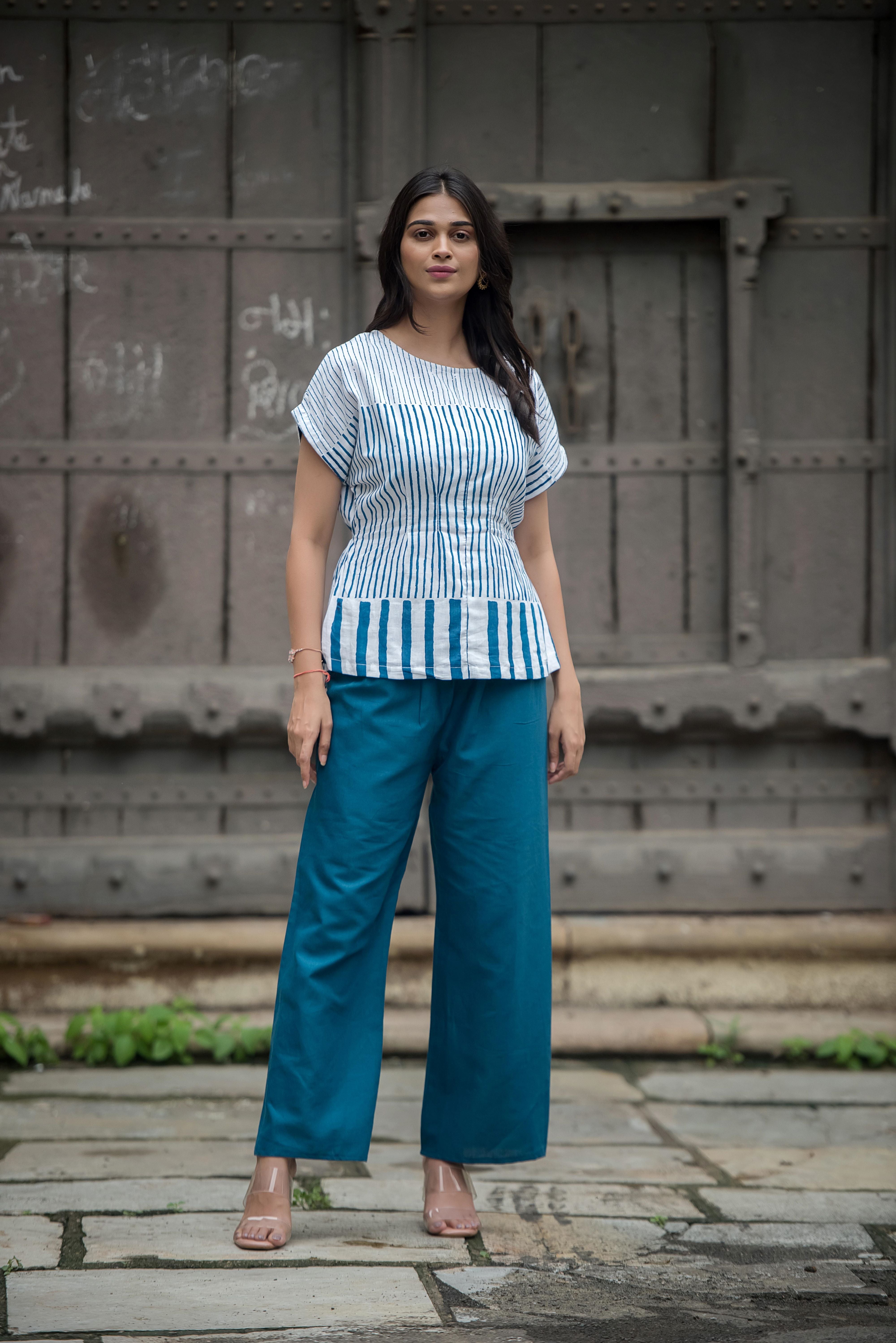 Elegant Blue Co-ord Set