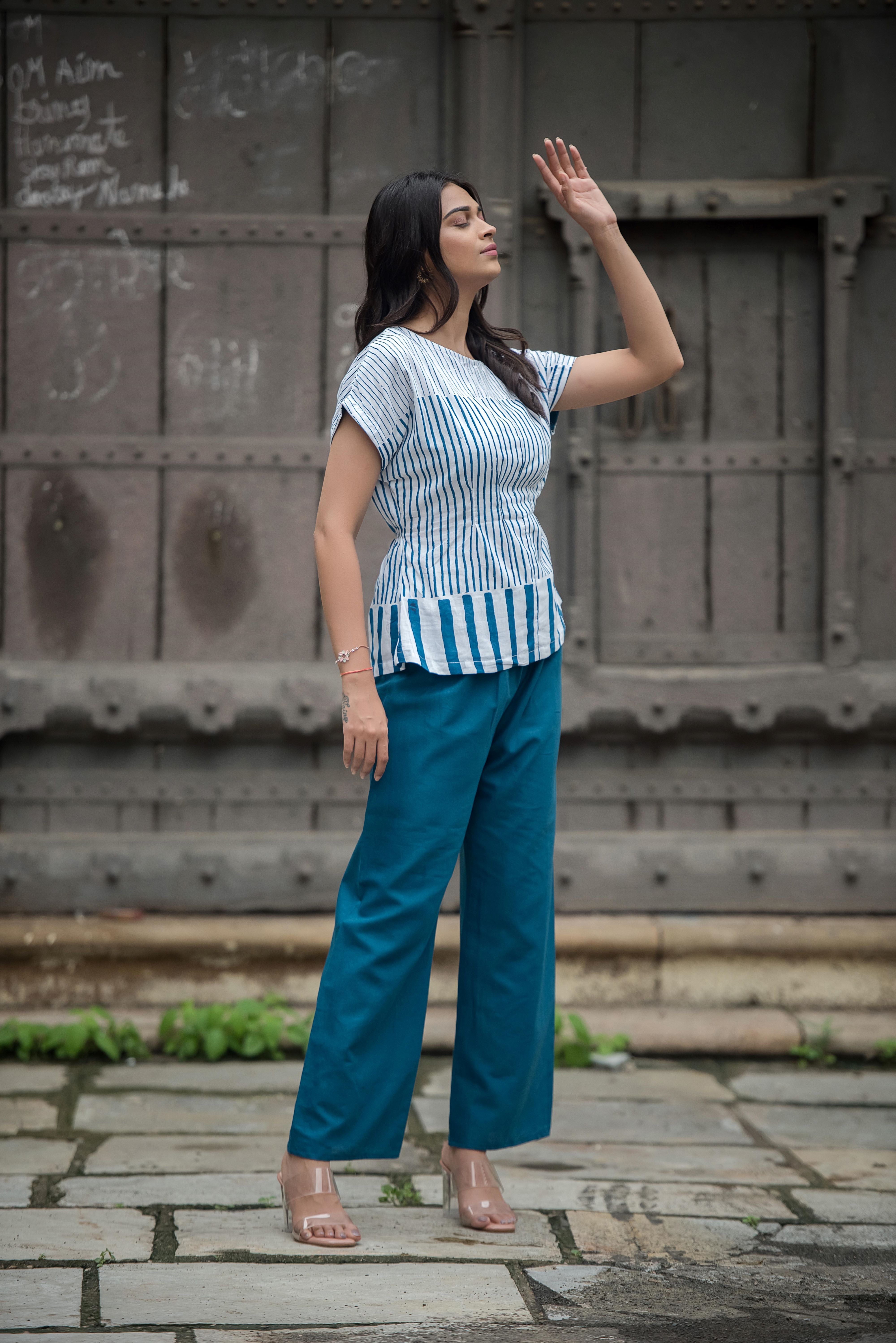 Elegant Blue Co-ord Set