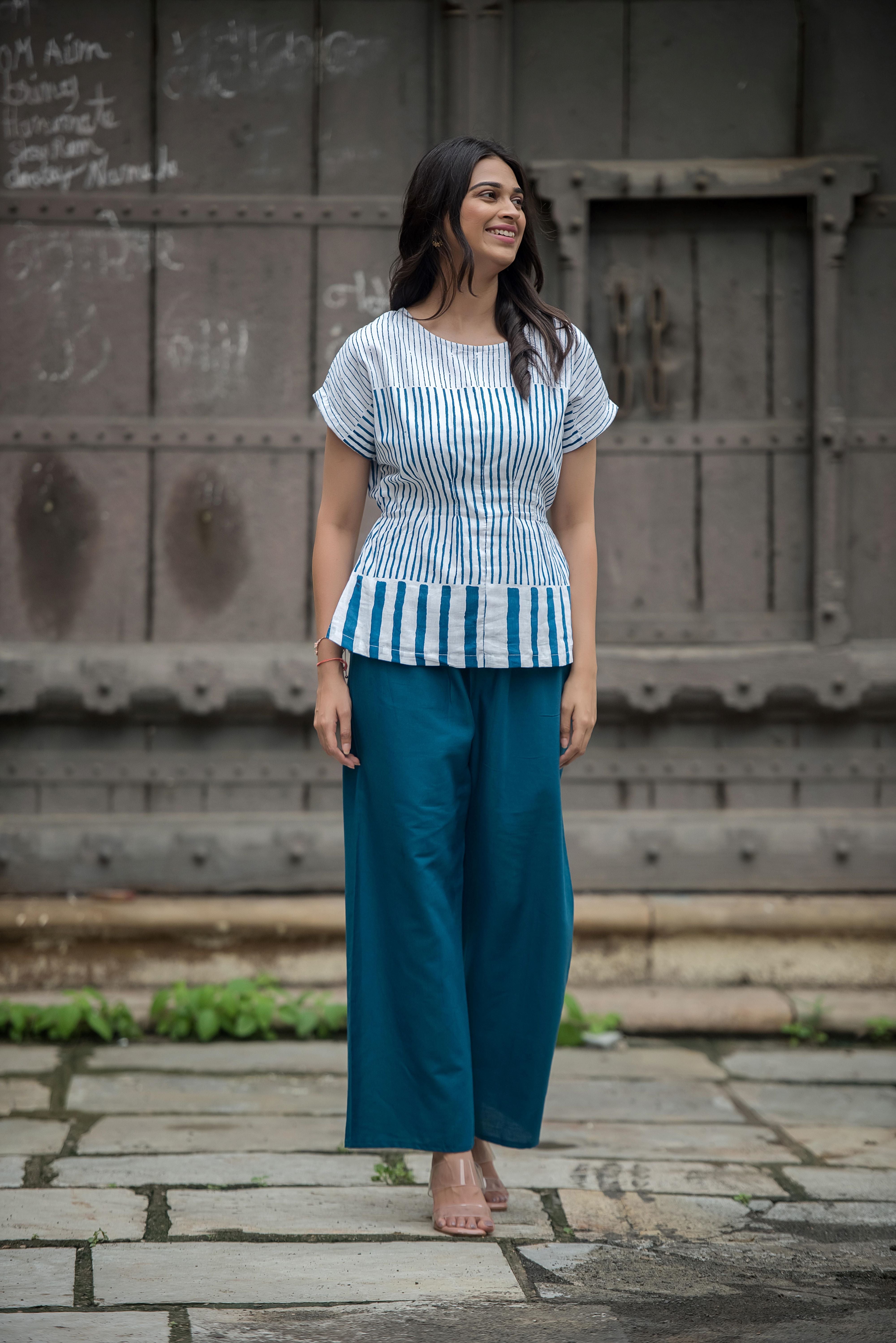Elegant Blue Co-ord Set
