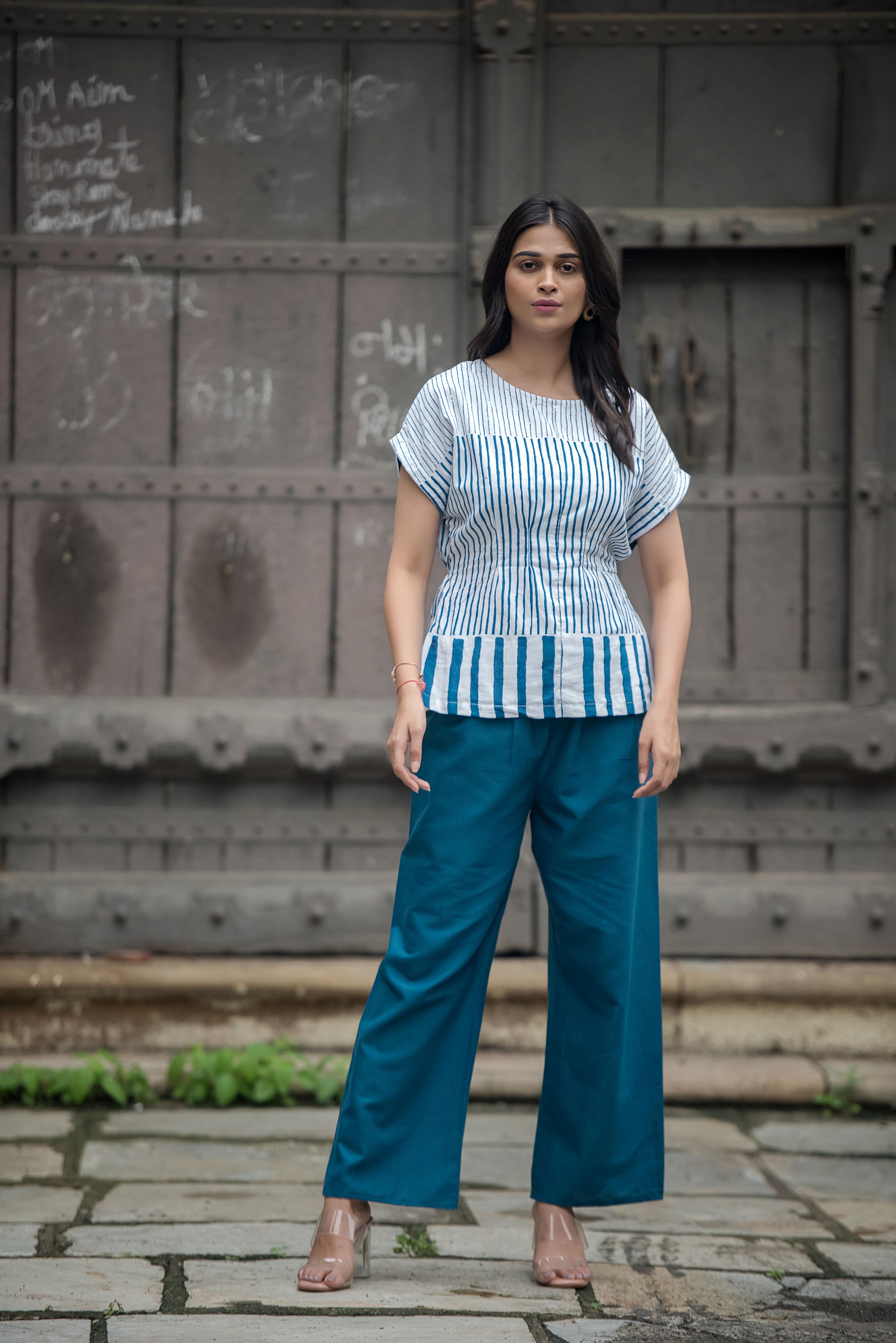 Elegant Blue Co-ord Set