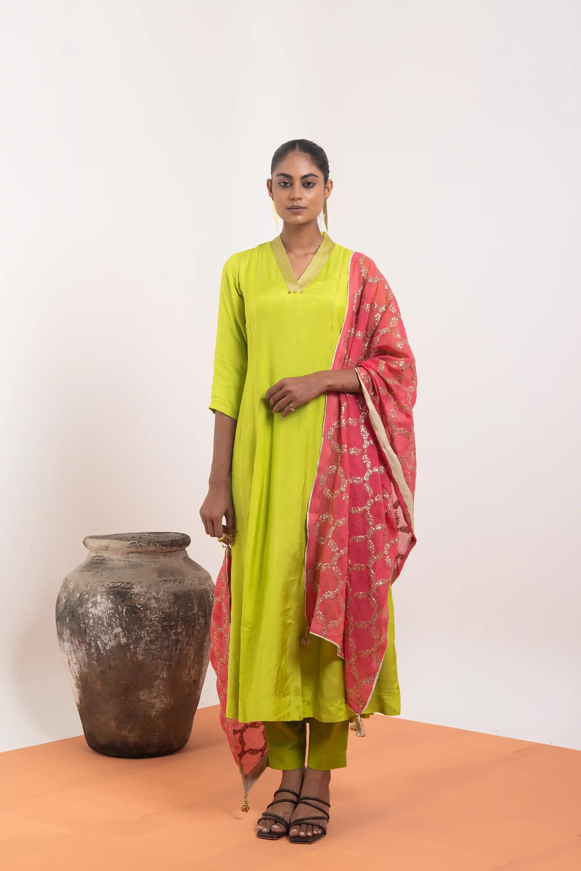 PAYAL Festive Kalidar Suit set with hand embroidered detailing