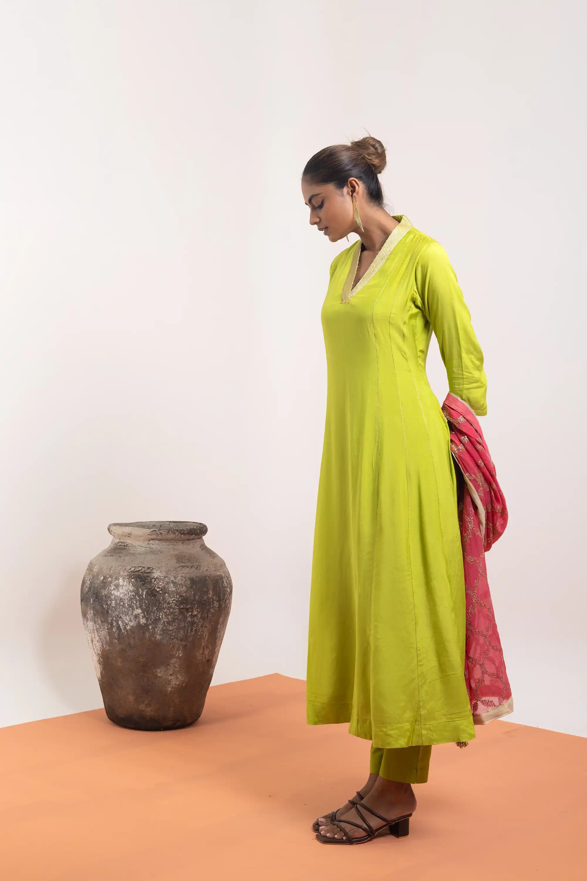 PAYAL Festive Kalidar Suit set with hand embroidered detailing