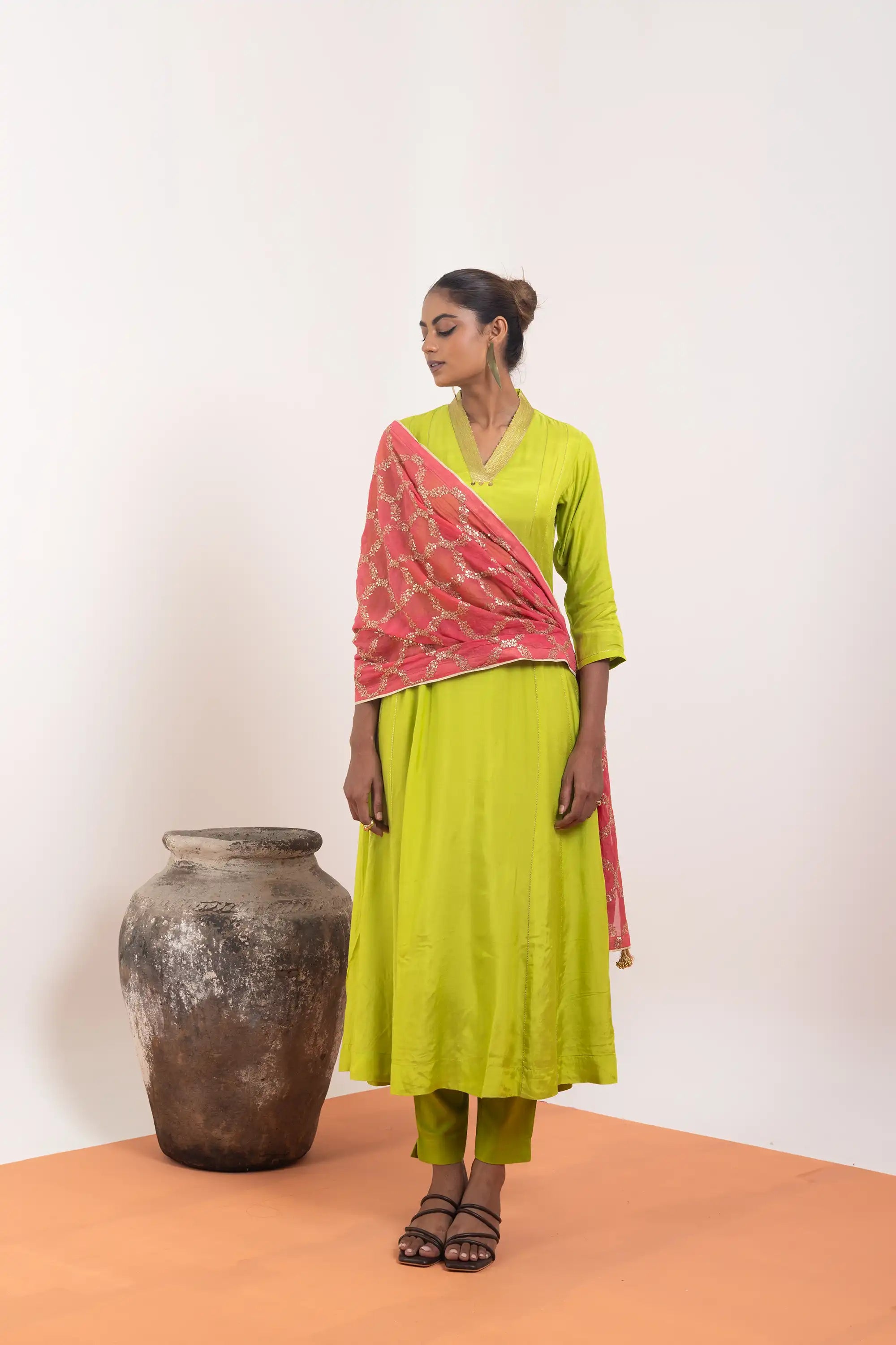 PAYAL Festive Kalidar Suit set with hand embroidered detailing