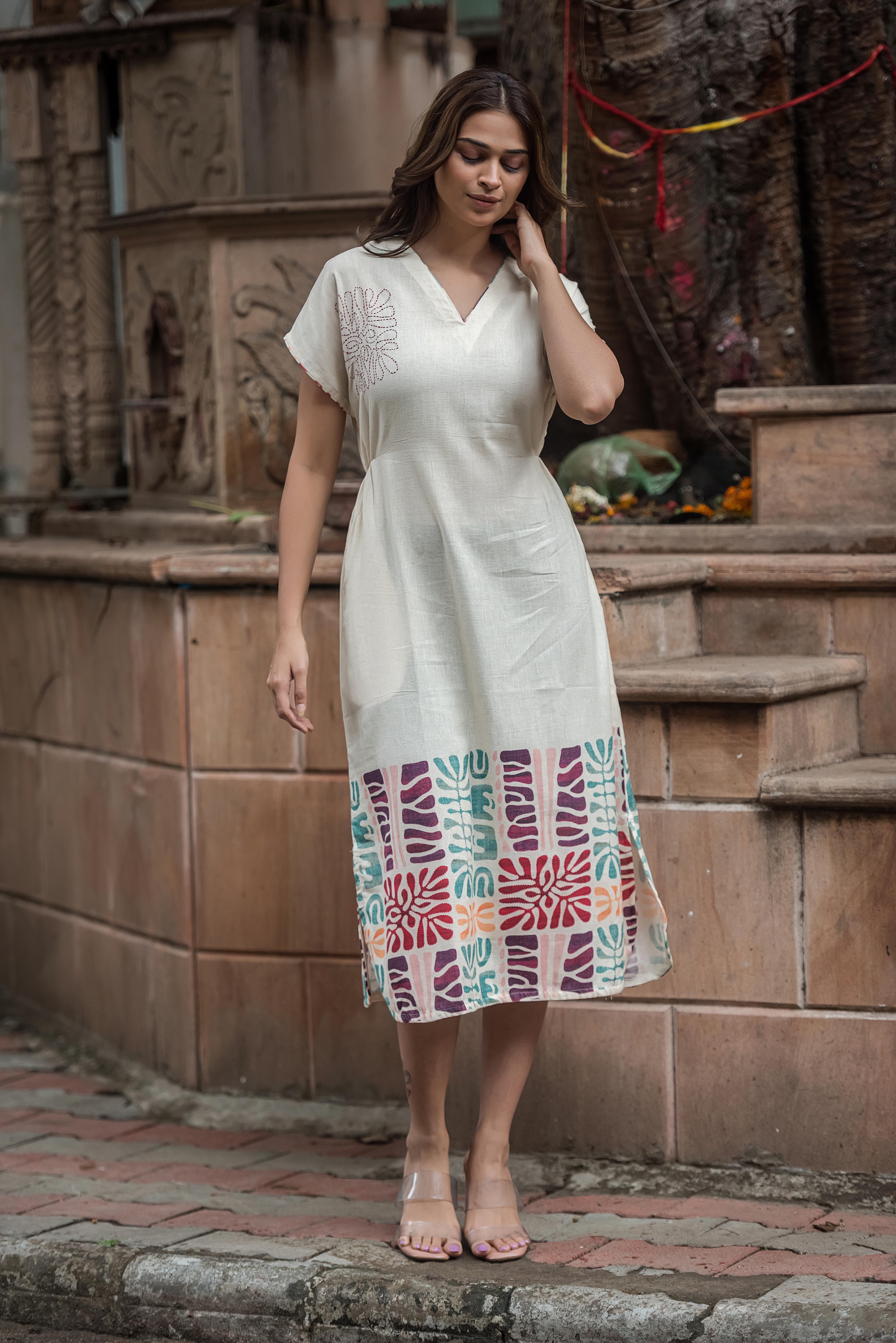 Beige Beauty — The Applecut Dress