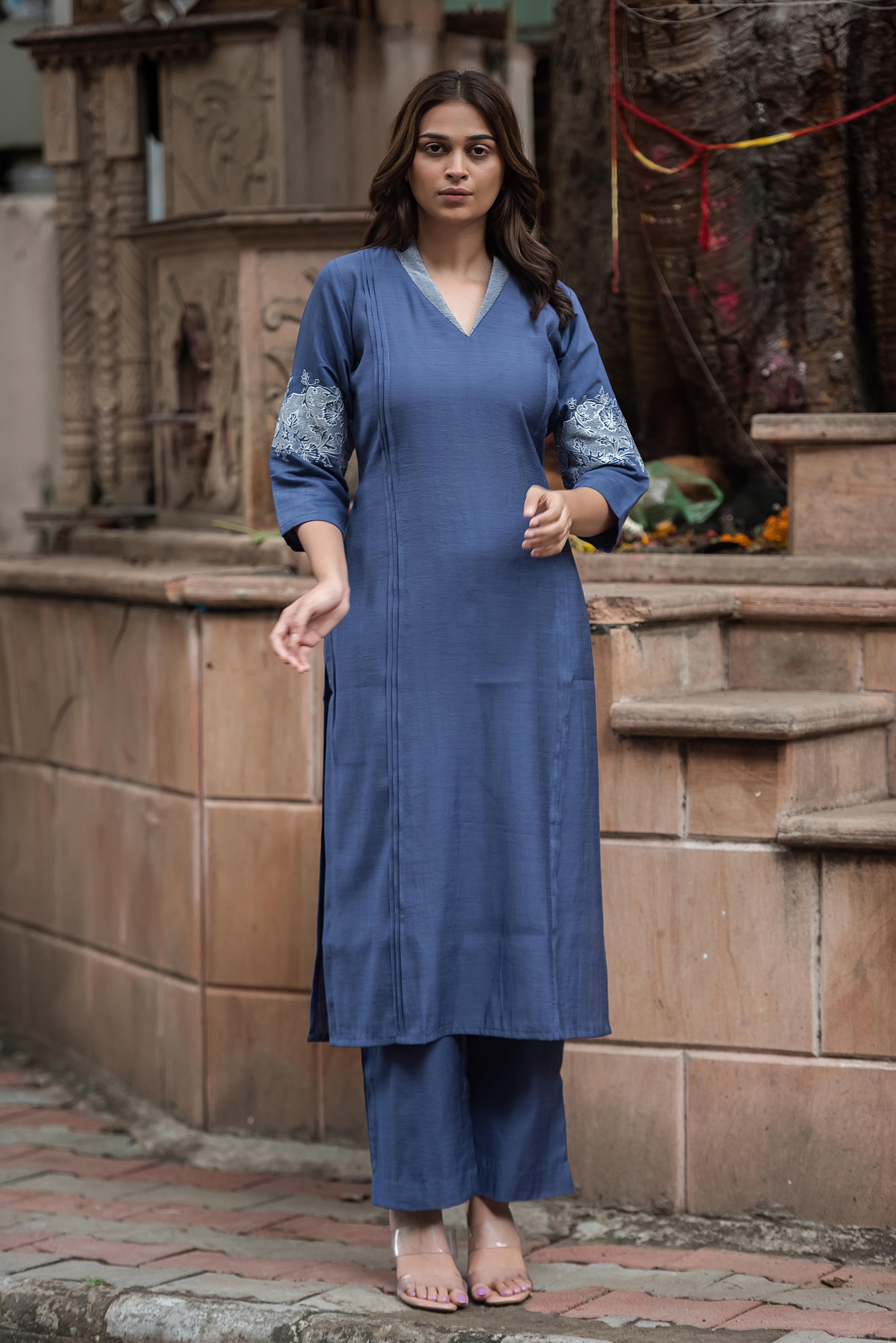 Blue Elegance — The Silk Co-ord Edit