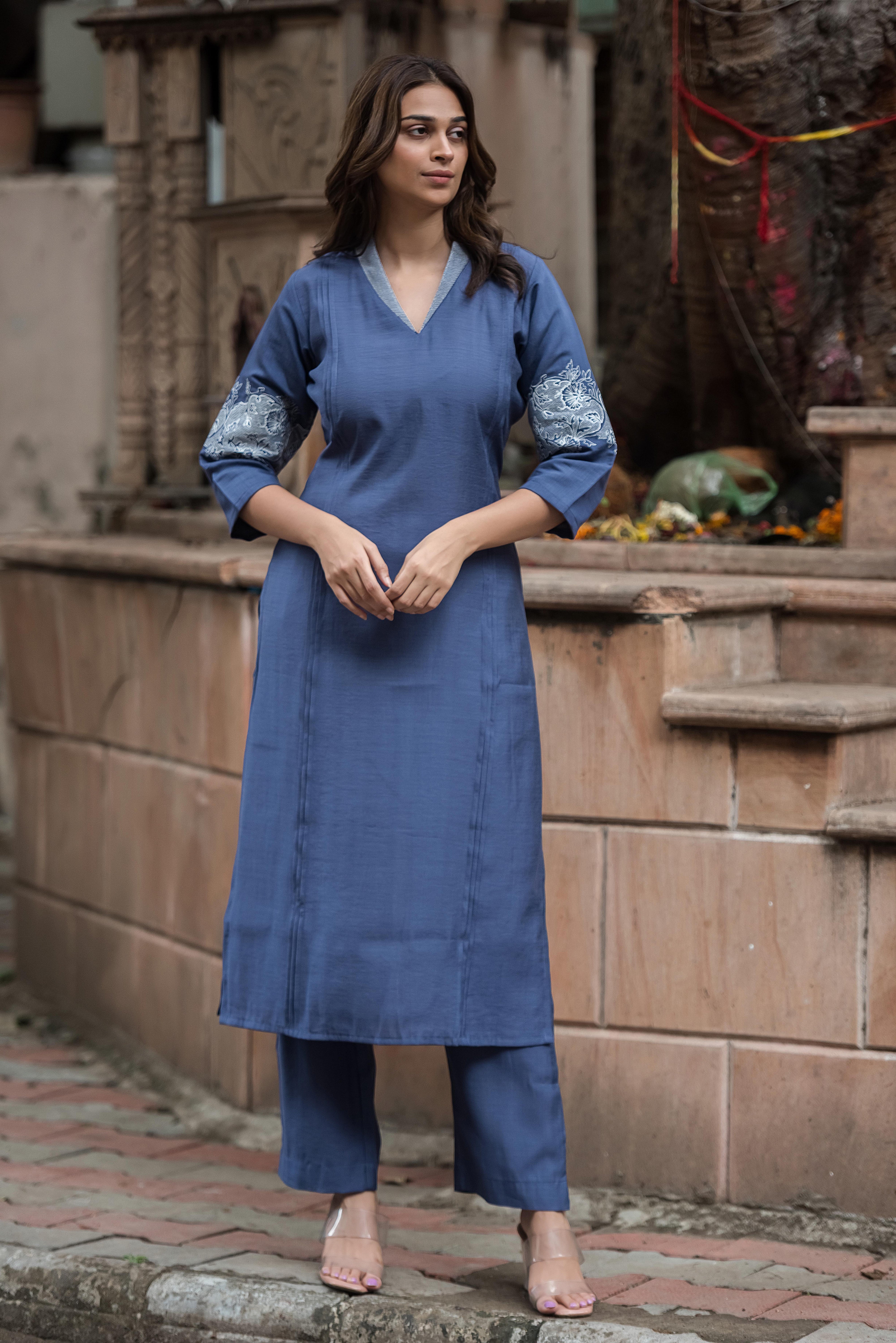 Blue Elegance — The Silk Co-ord Edit
