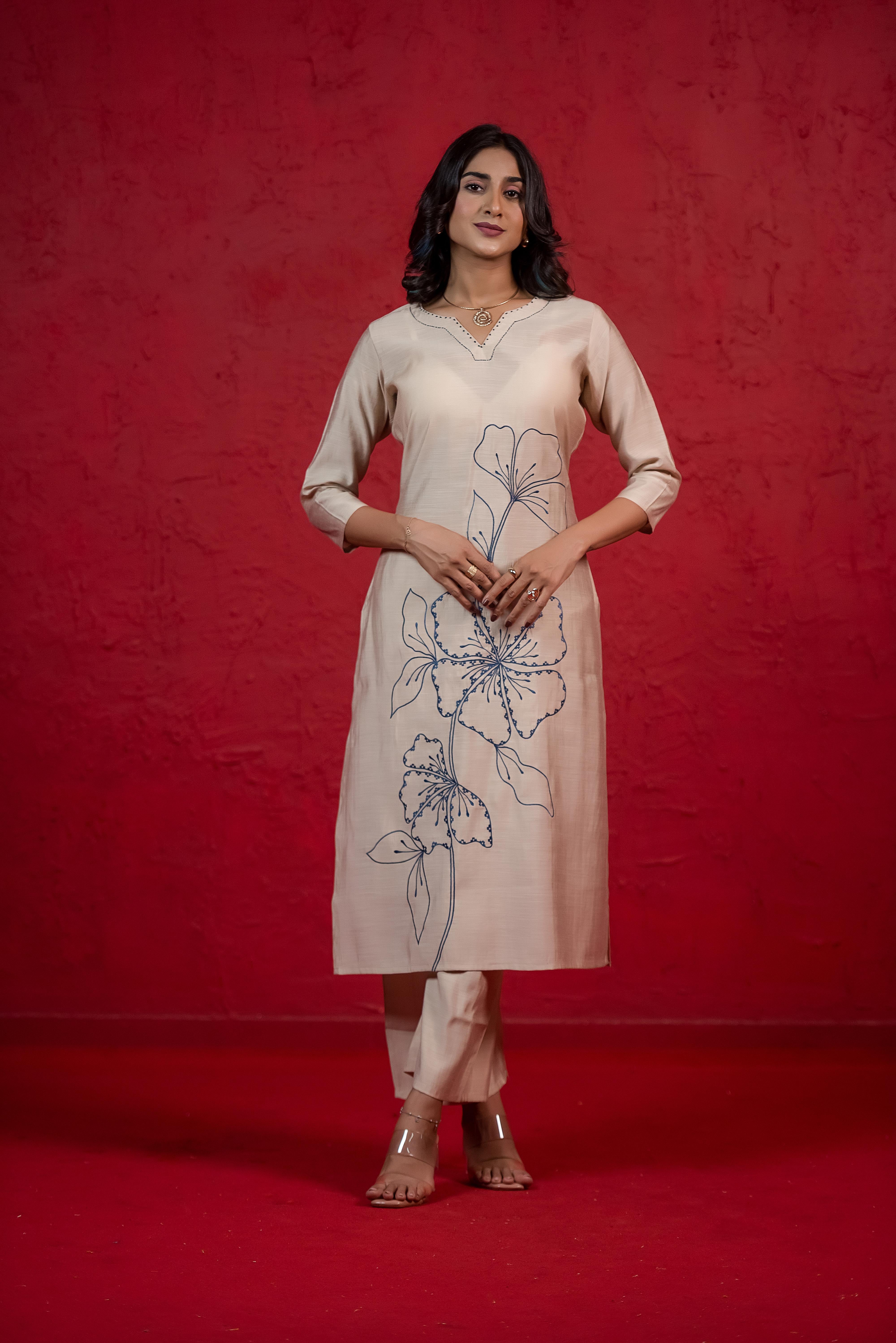 Stylish Beige Co-ord with Refined Detailing