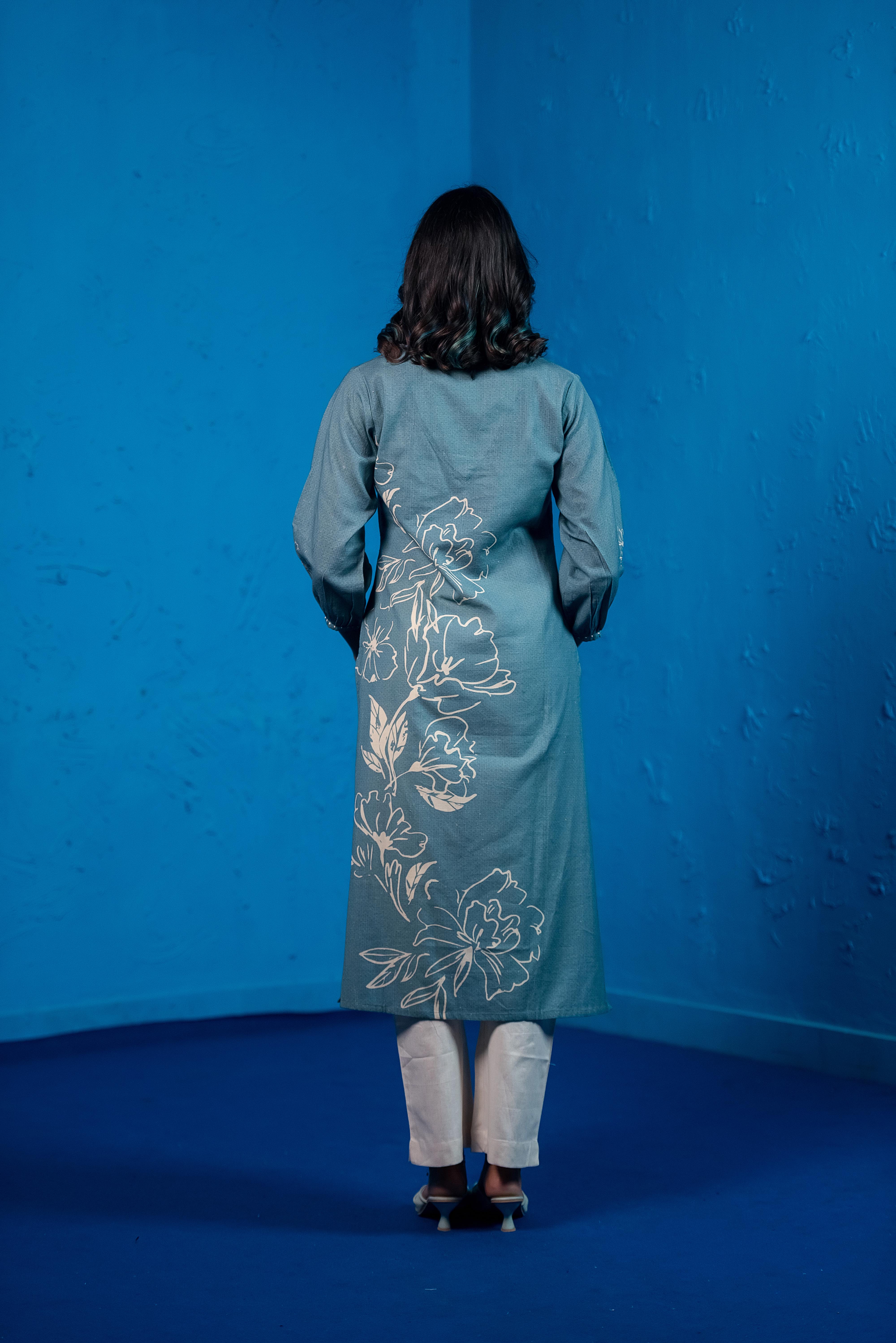 Blue Co-ord Elegance