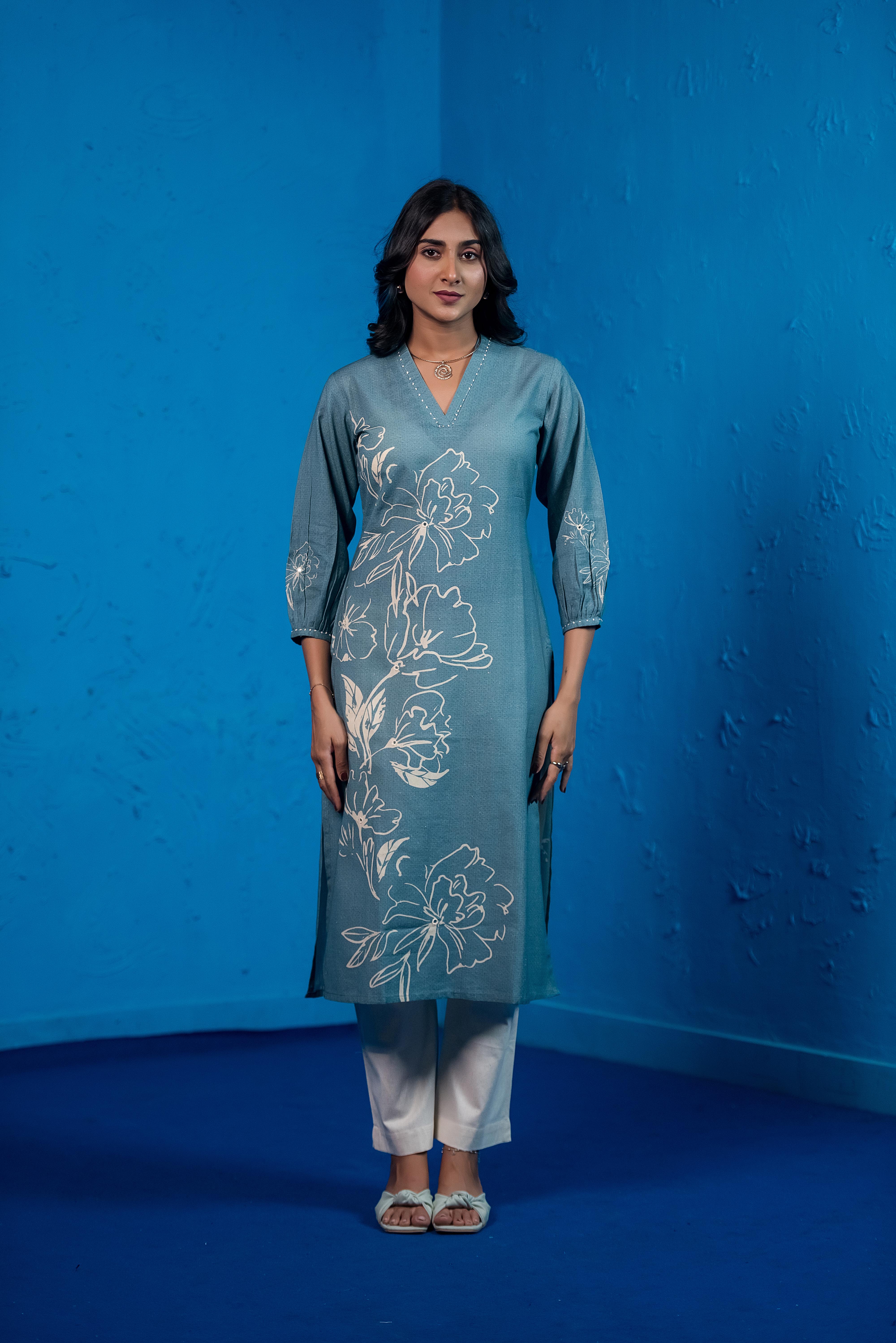 Blue Co-ord Elegance