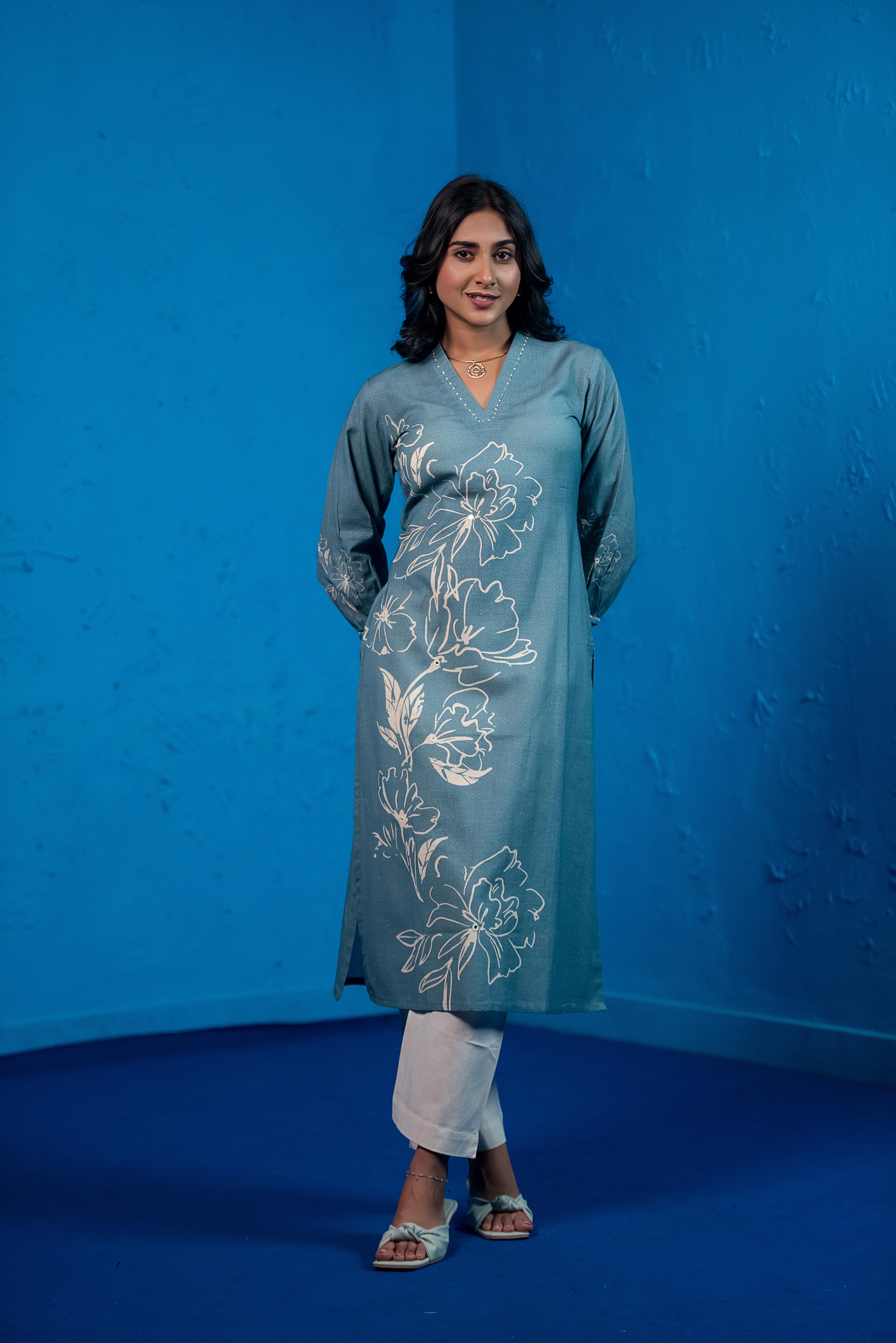 Blue Co-ord Elegance