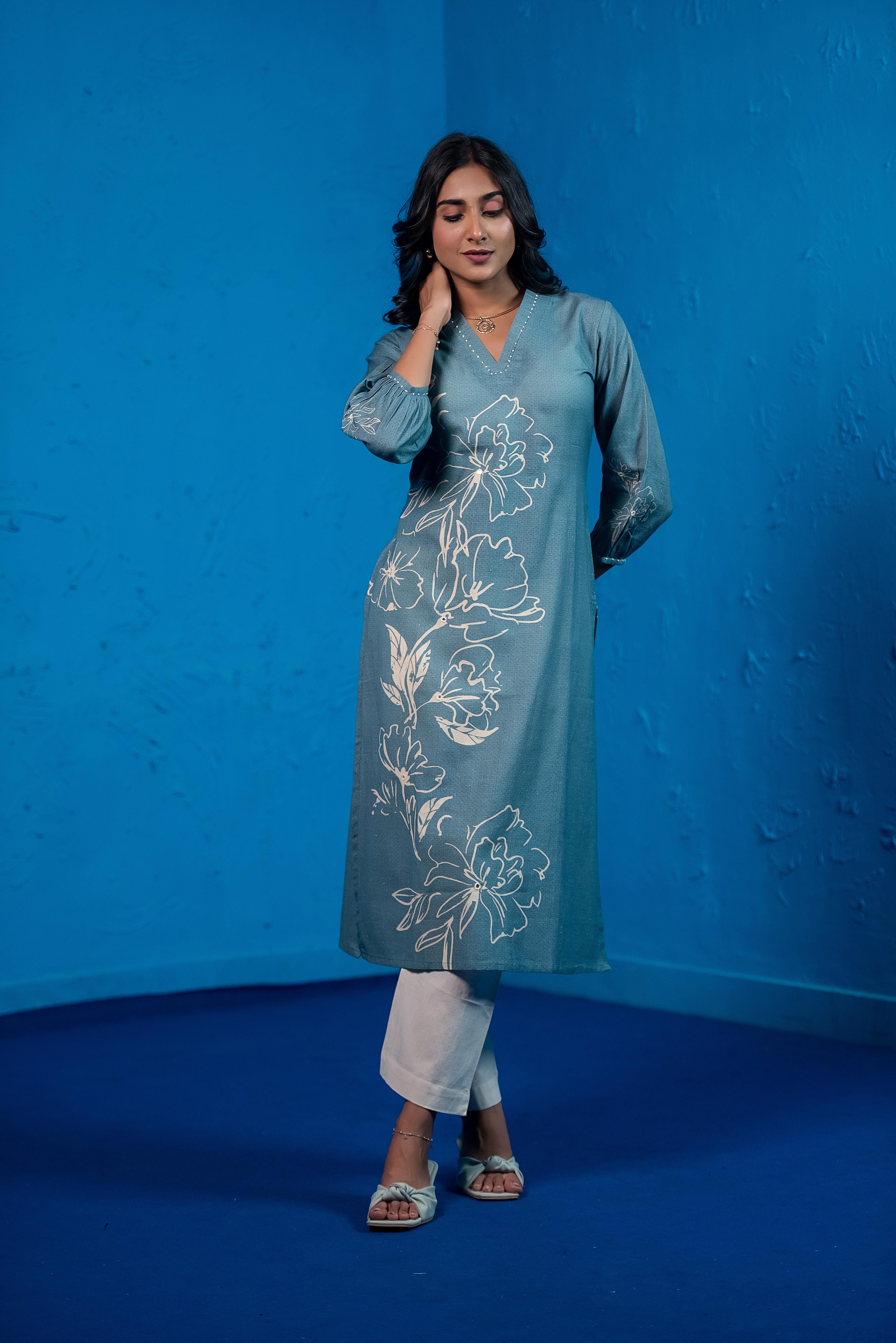 Blue Co-ord Elegance
